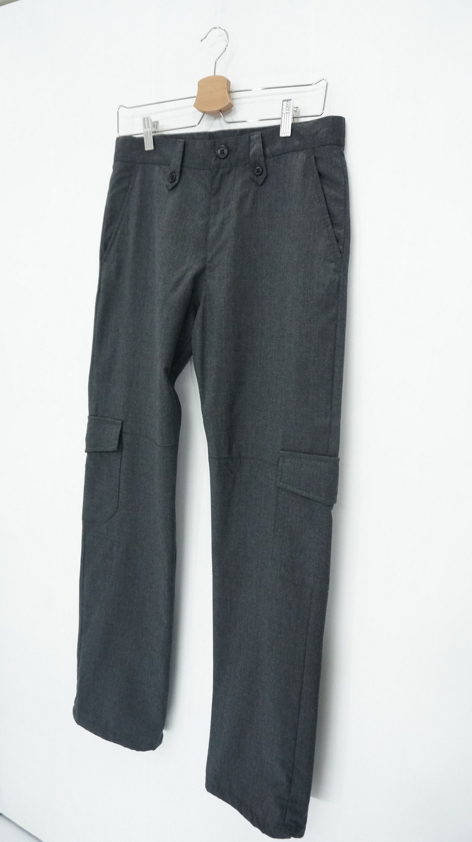 Japanese Brand TAKEO KIKUCHI WOOL Cargo Drawstring Leg Slimfit Pants Size US 30 / EU 46 - 2 Thumbnail