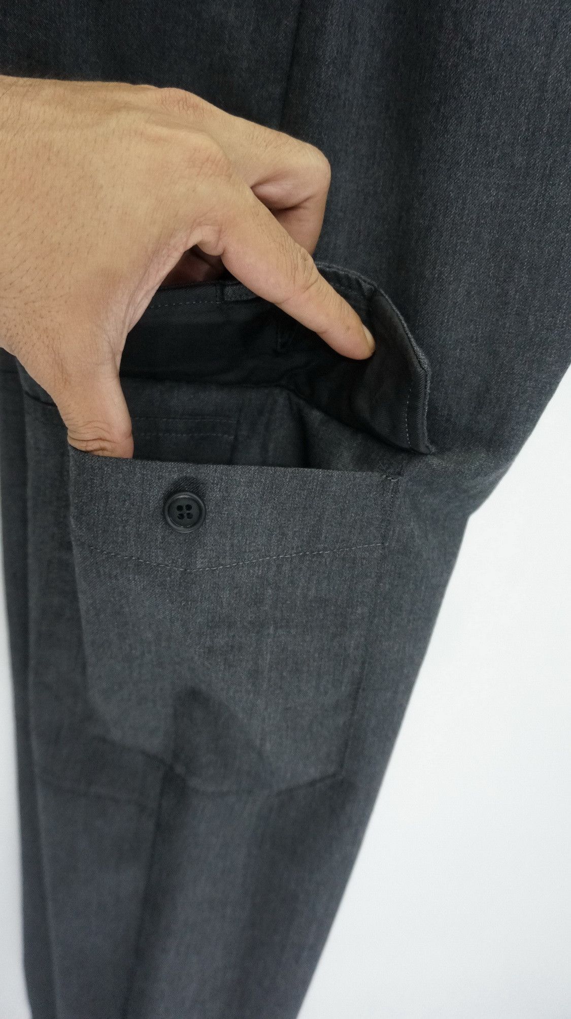 Japanese Brand TAKEO KIKUCHI WOOL Cargo Drawstring Leg Slimfit Pants Size US 30 / EU 46 - 10 Thumbnail