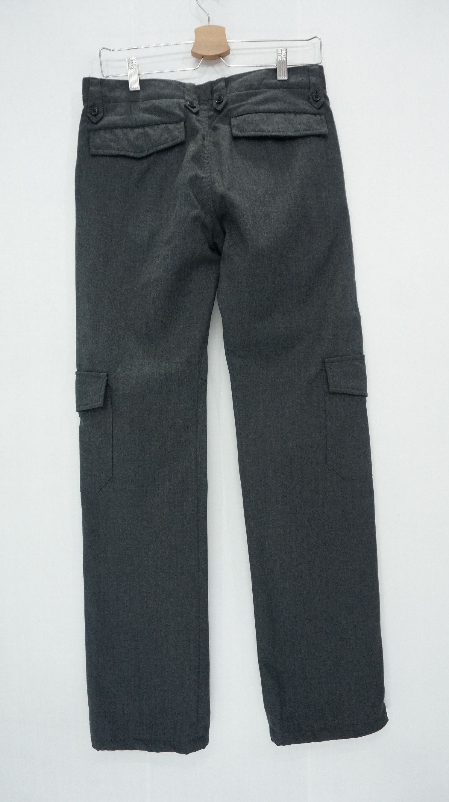 Japanese Brand TAKEO KIKUCHI WOOL Cargo Drawstring Leg Slimfit Pants Size US 30 / EU 46 - 3 Thumbnail
