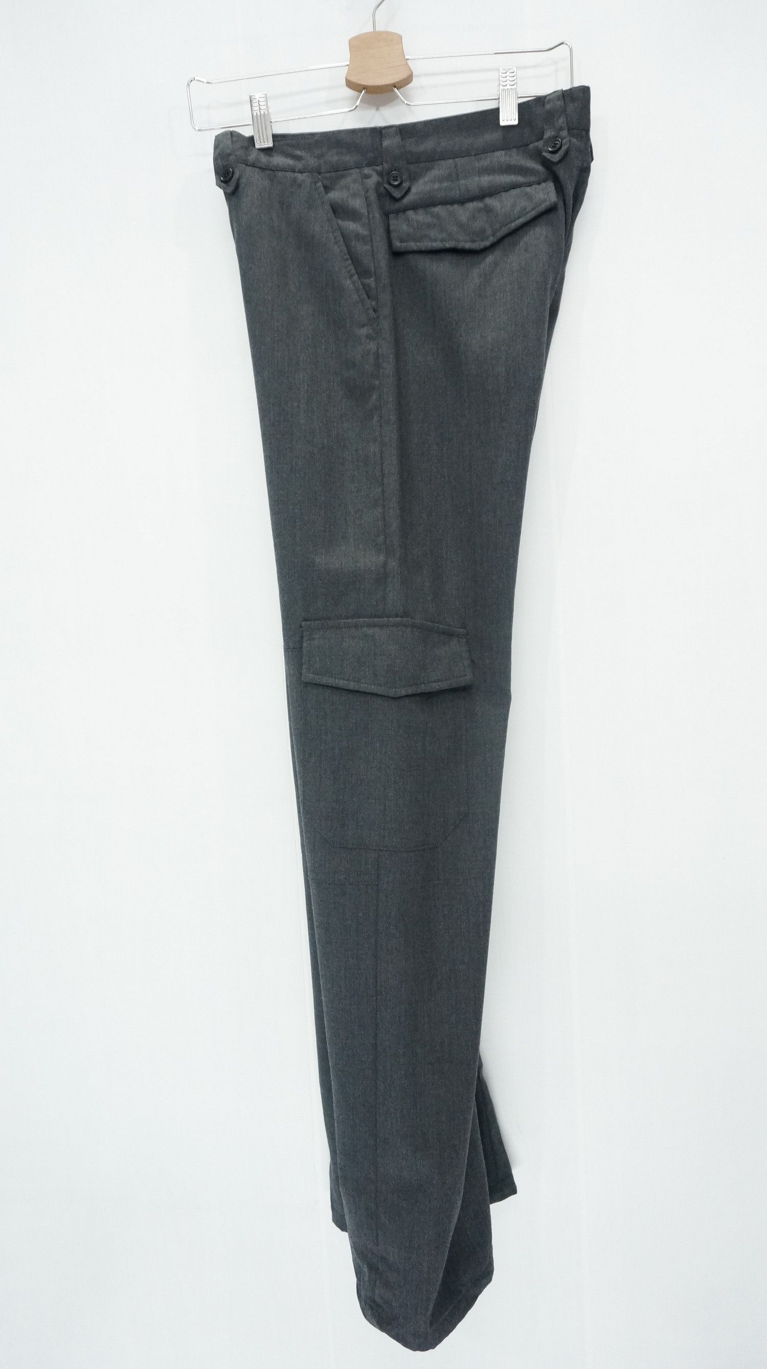 Japanese Brand TAKEO KIKUCHI WOOL Cargo Drawstring Leg Slimfit Pants Size US 30 / EU 46 - 4 Thumbnail