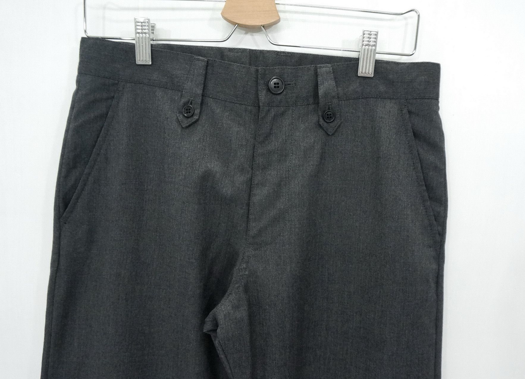 Japanese Brand TAKEO KIKUCHI WOOL Cargo Drawstring Leg Slimfit Pants Size US 30 / EU 46 - 5 Thumbnail