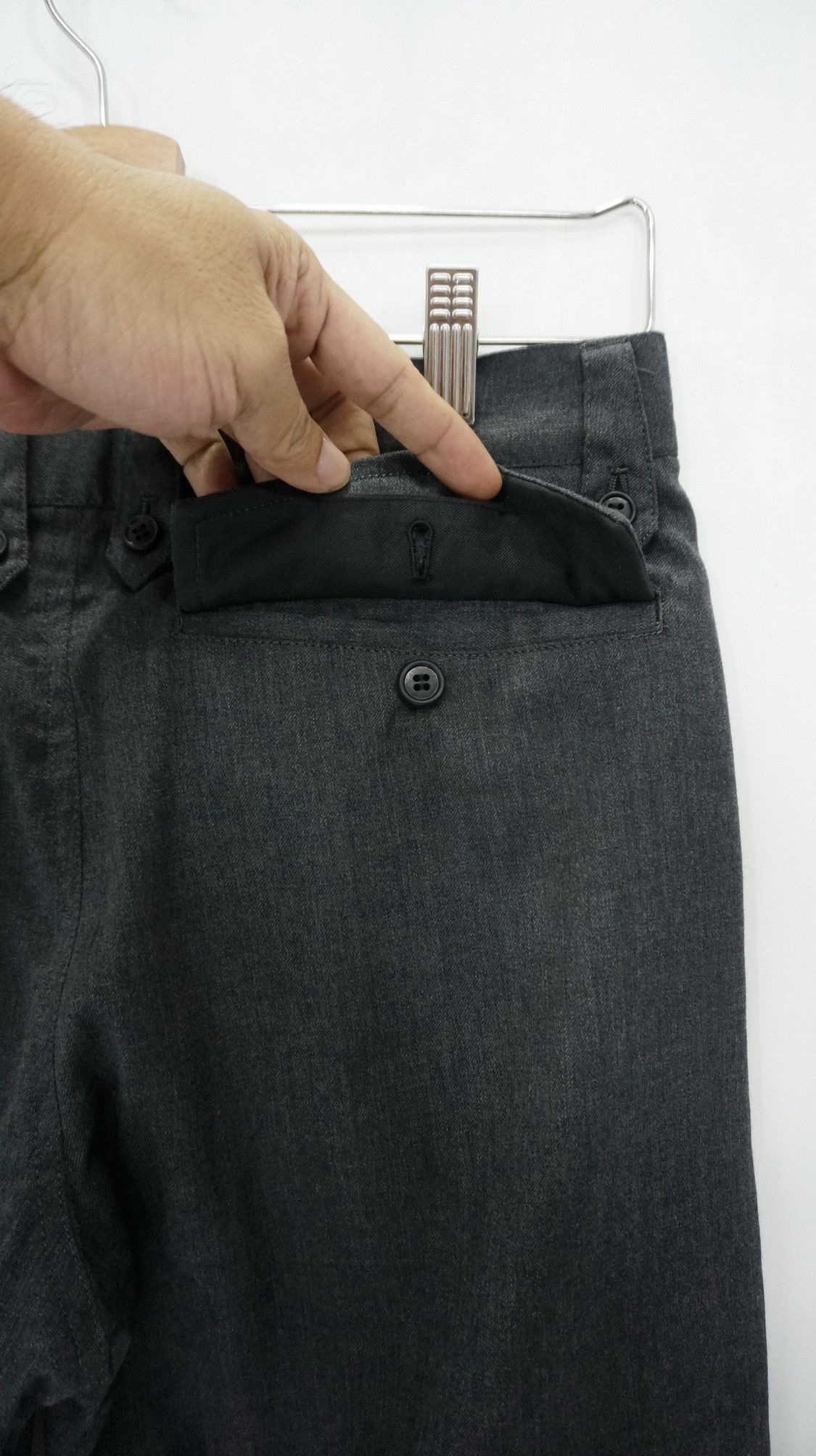 Japanese Brand TAKEO KIKUCHI WOOL Cargo Drawstring Leg Slimfit Pants Size US 30 / EU 46 - 7 Thumbnail