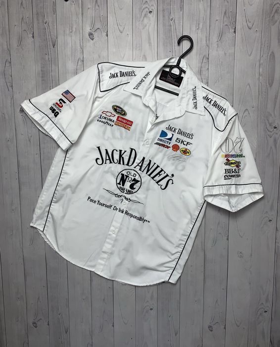 Vintage Vintage Jack Daniels Chevrolet racing shirt logo rare size