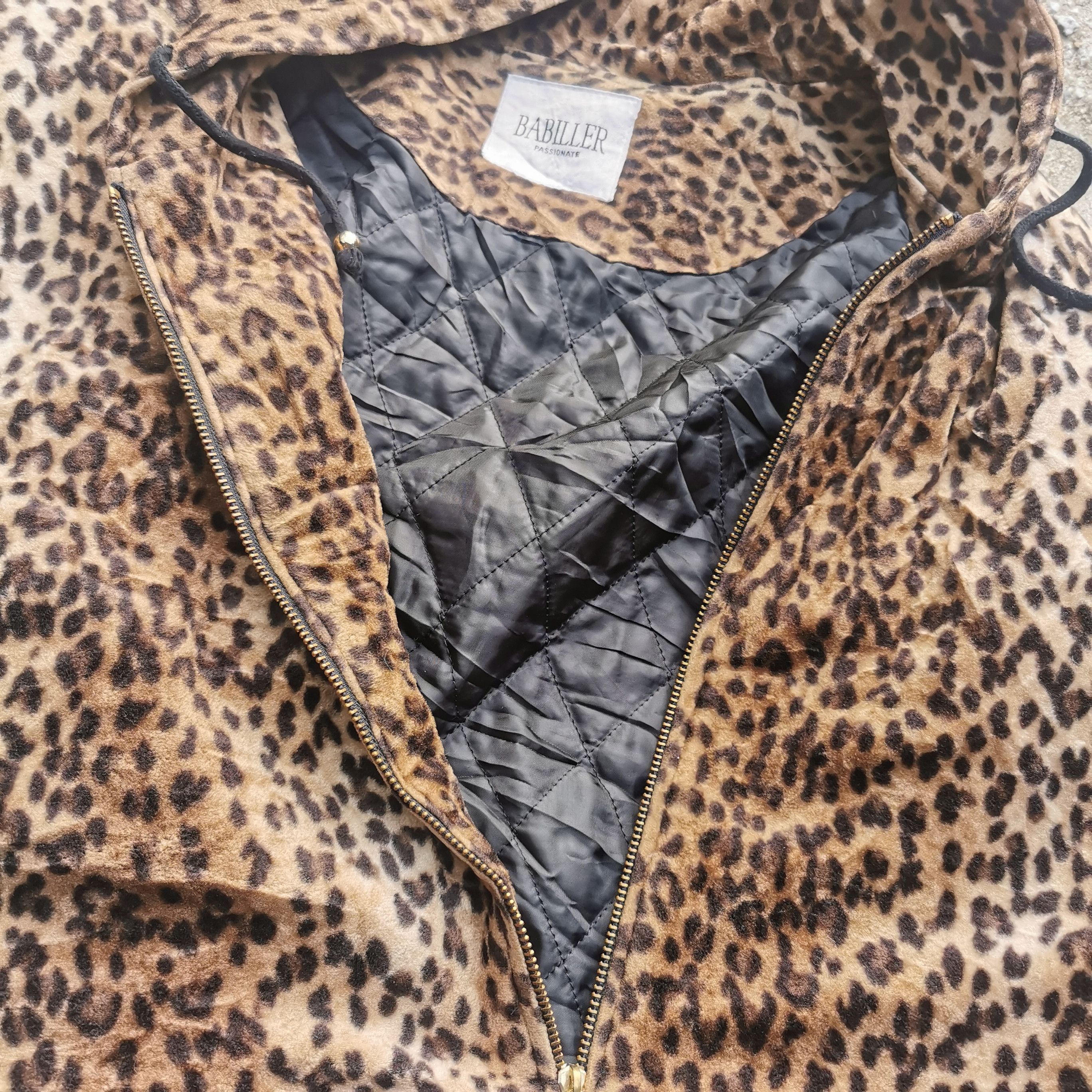 Japanese Brand Fleece pile leopard print Raincoat Anorak Jacket Size US L / EU 52-54 / 3 - 3 Thumbnail