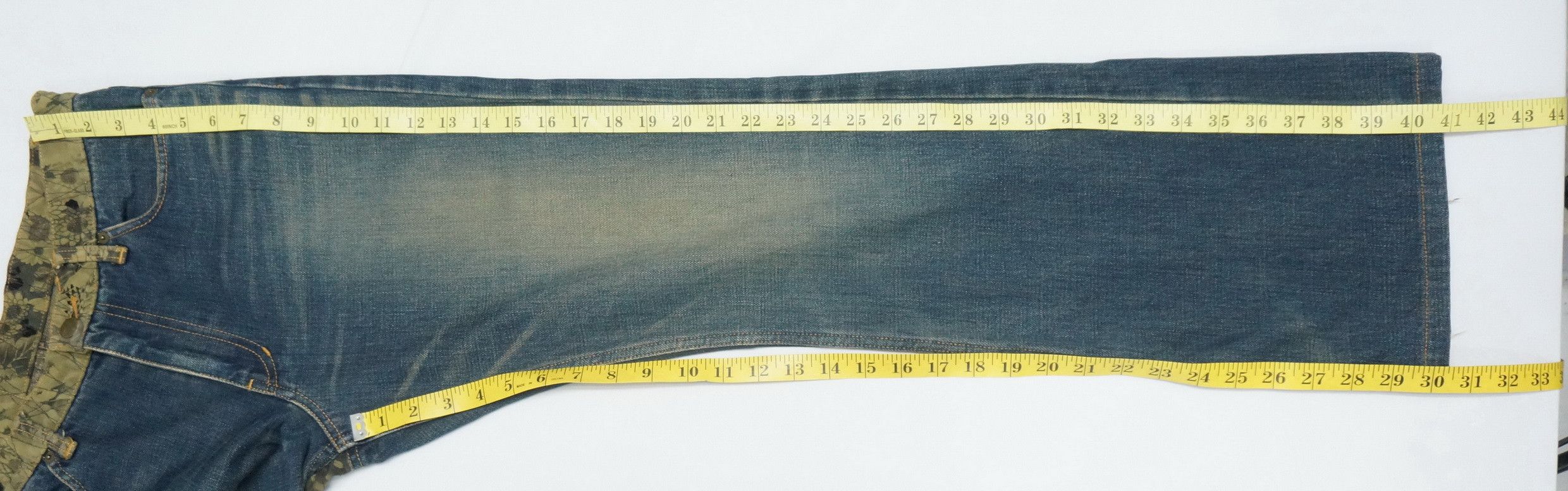 Japanese Brand Rare Vtg 🔥 Japan GLAMDY Shortrise Quilted Slim Worn Denim Size US 30 / EU 46 - 12 Thumbnail