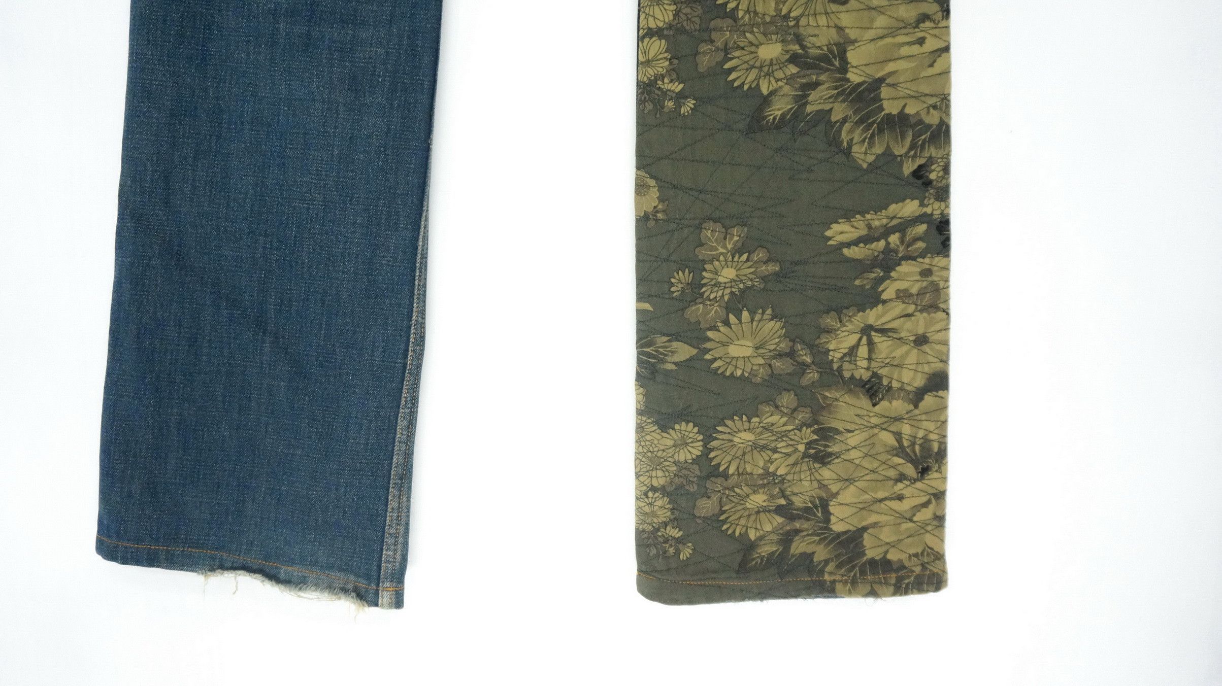 Japanese Brand Rare Vtg 🔥 Japan GLAMDY Shortrise Quilted Slim Worn Denim Size US 30 / EU 46 - 7 Thumbnail