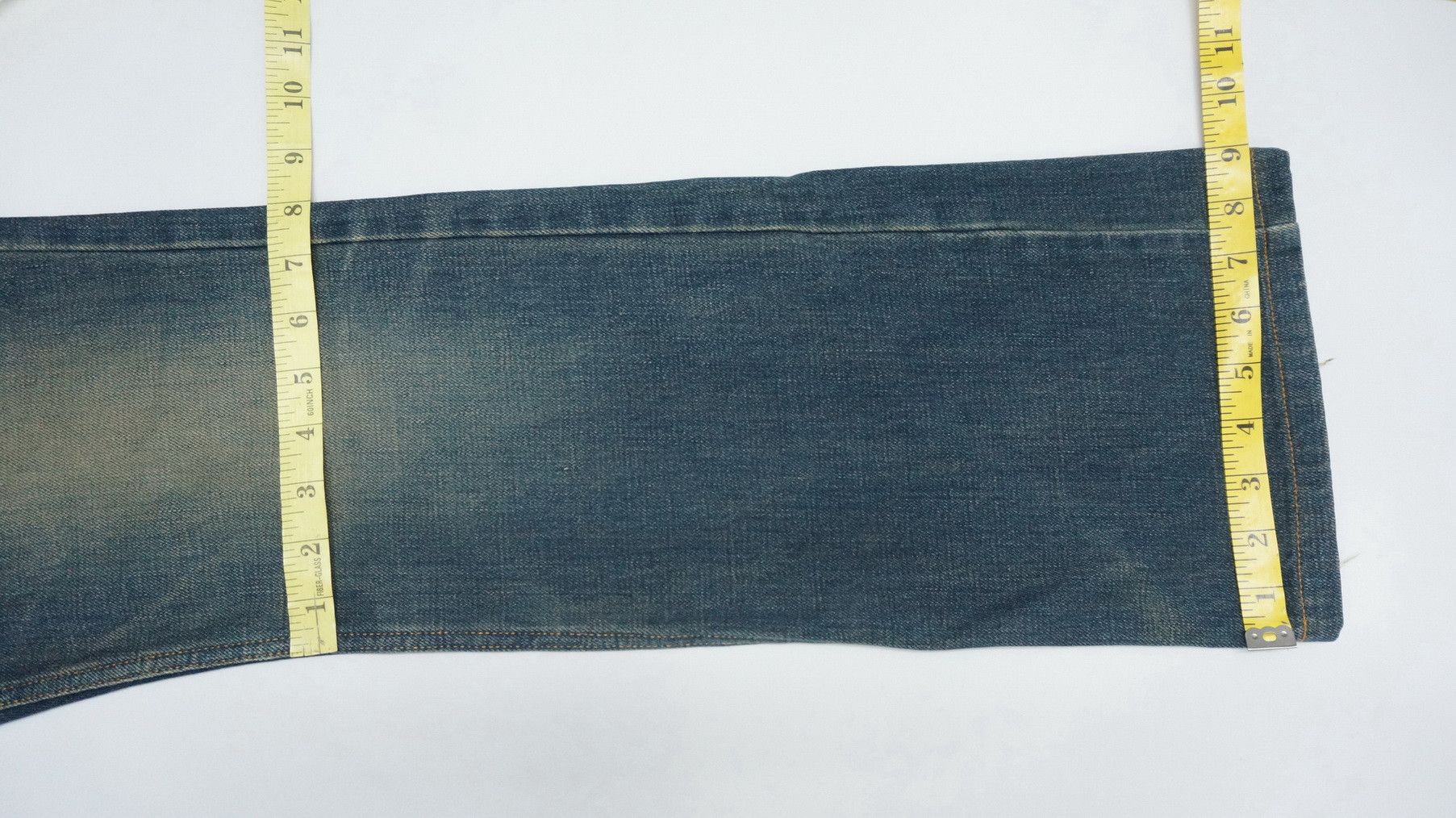 Japanese Brand Rare Vtg 🔥 Japan GLAMDY Shortrise Quilted Slim Worn Denim Size US 30 / EU 46 - 14 Thumbnail