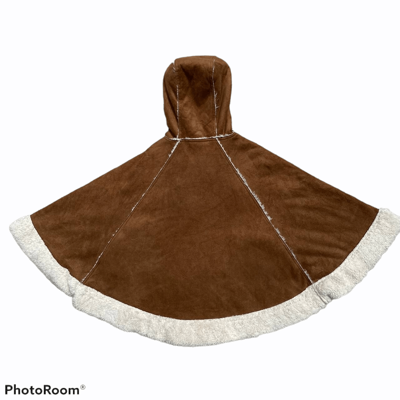 Japanese Brand × Vintage Vintage Cutie Blonde Sheepskin leather Pancho hoodies Size US M / EU 48-50 / 2 - 7 Thumbnail