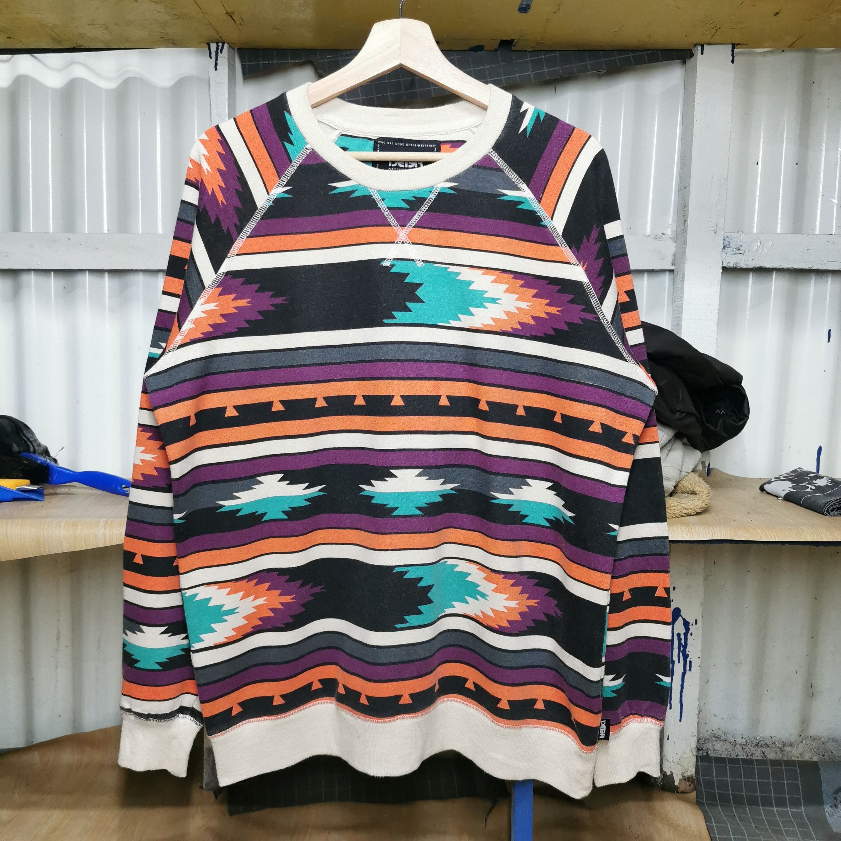 Vintage Full Print Navajo Style M/L Sweatshirts Size US M / EU 48-50 / 2 - 1 Thumbnail