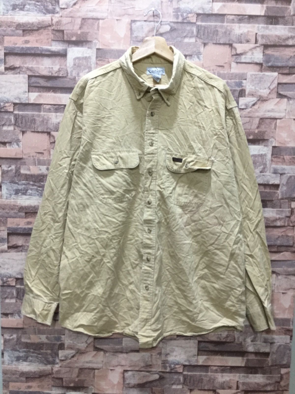 Carhartt carhatt long sleeve denim button up #9-86 Size US XL / EU 56 / 4 - 1 Thumbnail