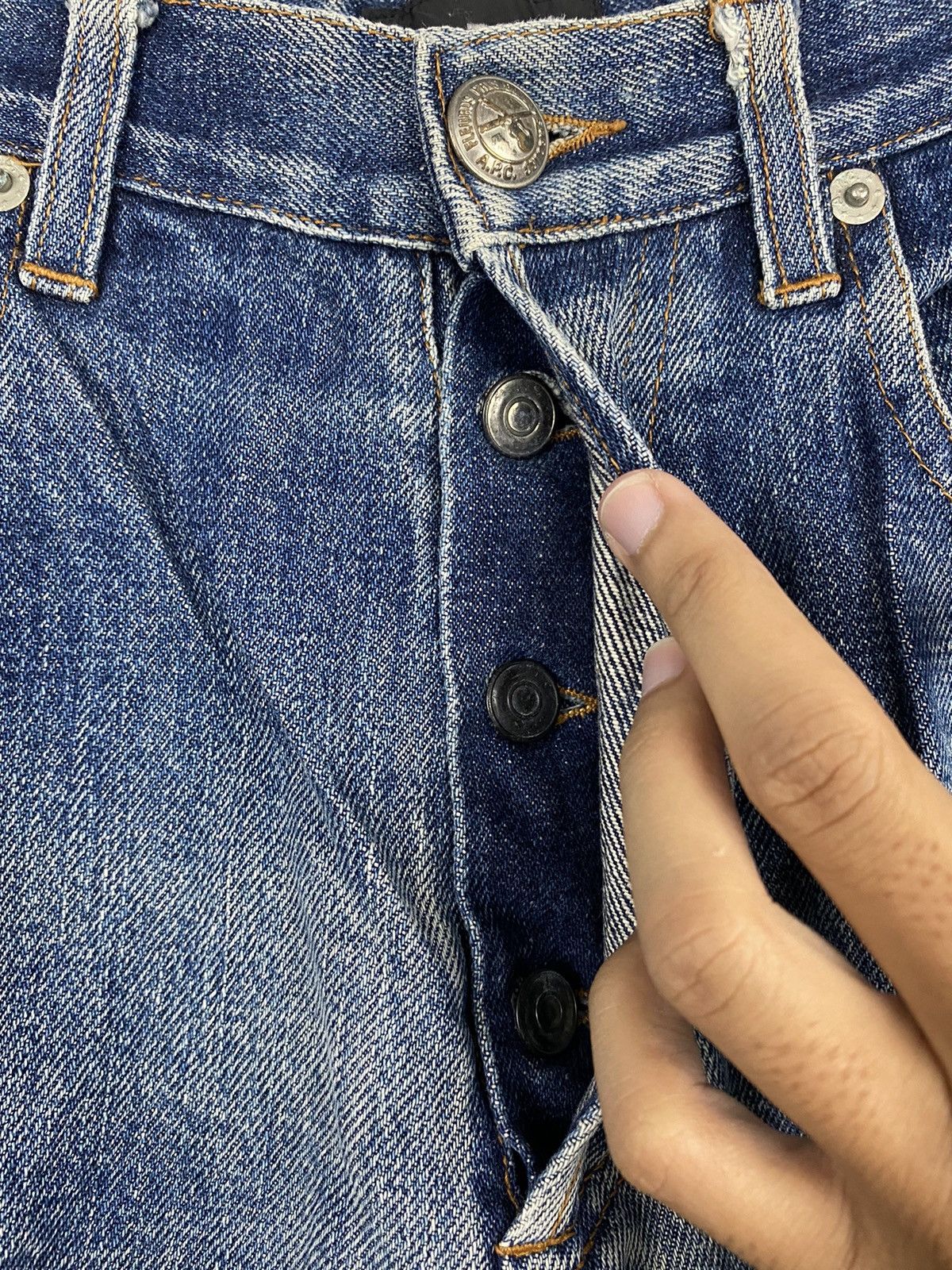 A.P.C. × Designer A.P.C Disstressed Selvedge Denim Pants Size US 29 - 8 Thumbnail