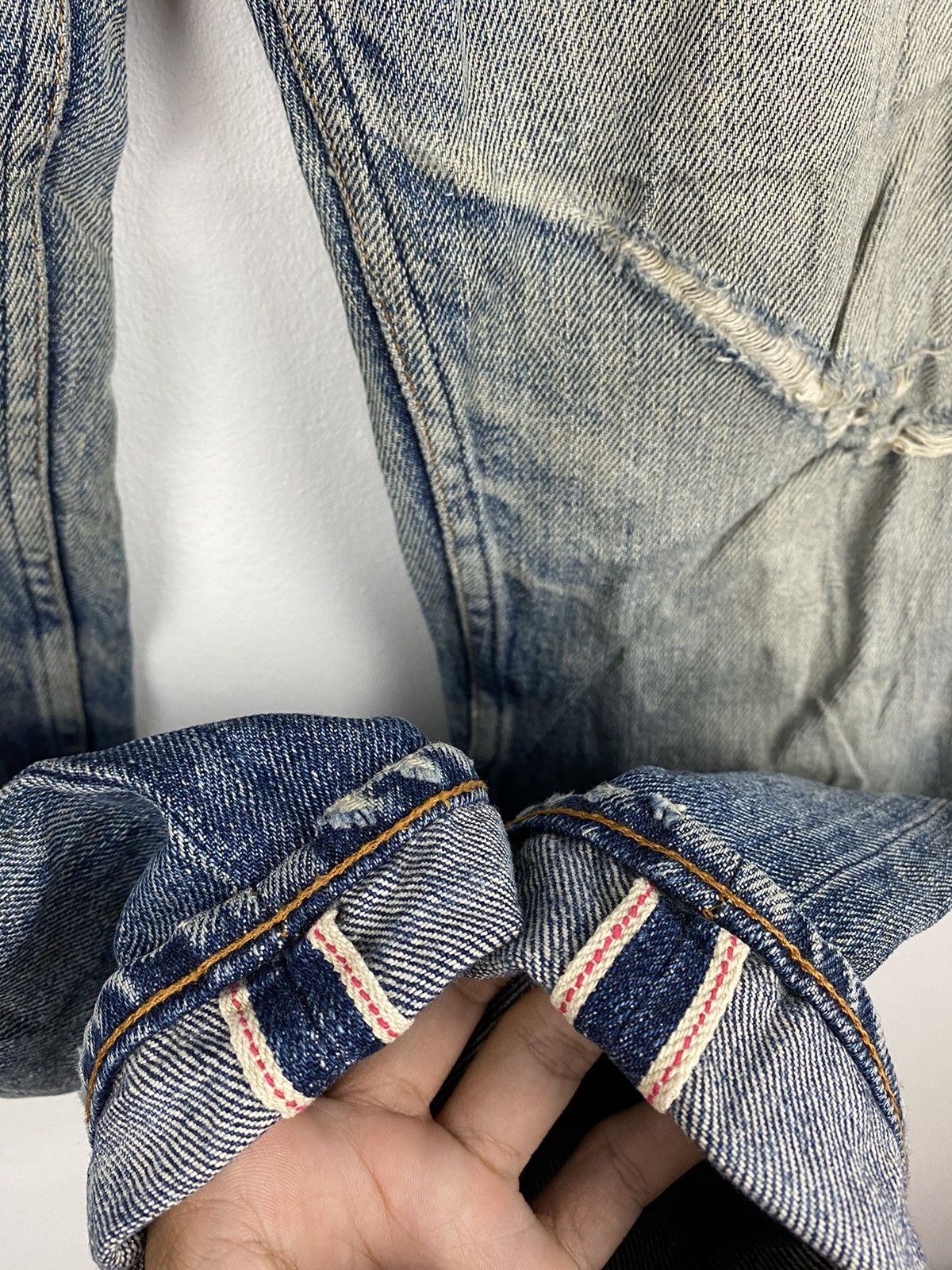 A.P.C. × Designer A.P.C Disstressed Selvedge Denim Pants Size US 29 - 6 Thumbnail