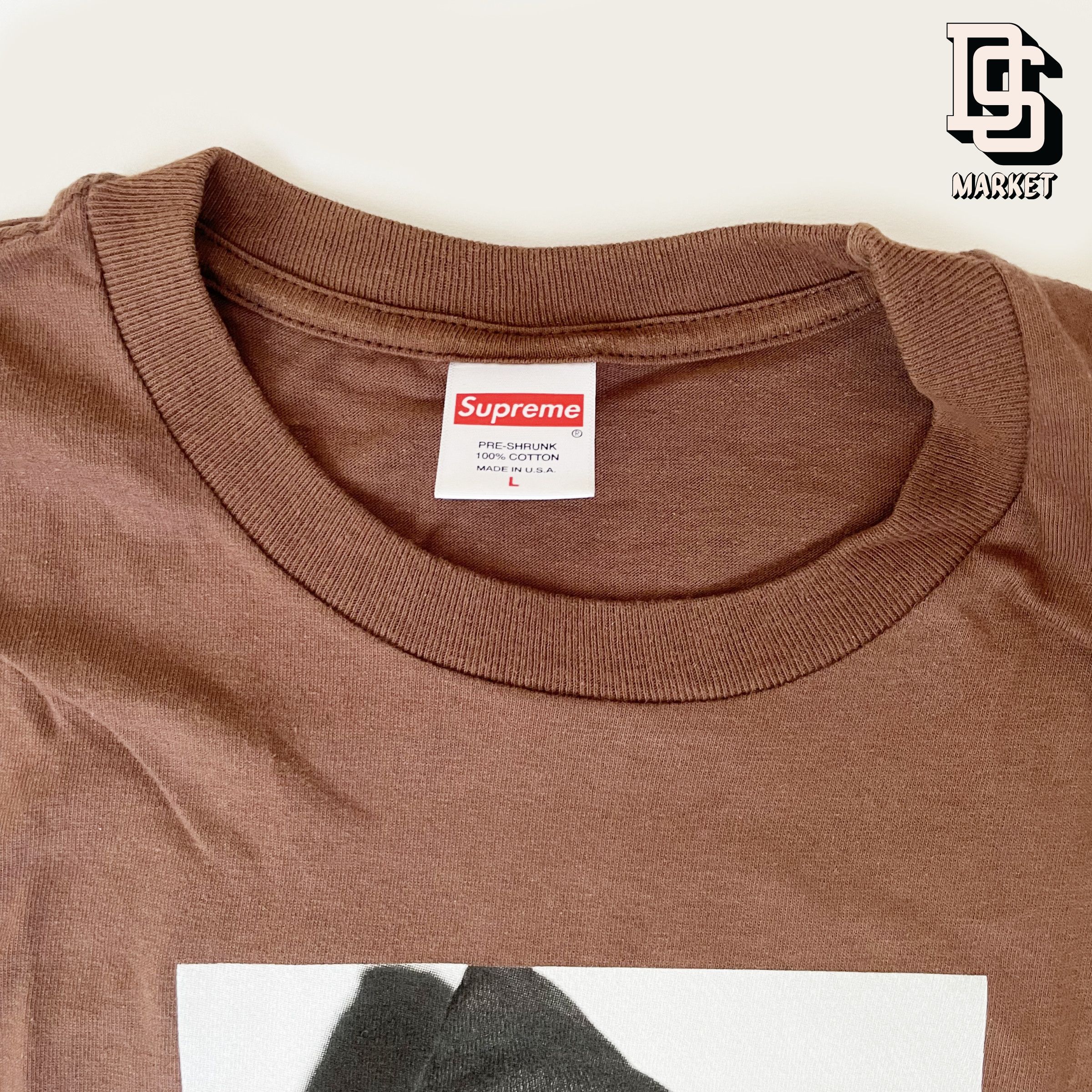 Nas × Supreme RARE FW17 SUPREME NASTY NAS PICTURE TEE BROWN Size US L / EU 52-54 / 3 - 2 Thumbnail