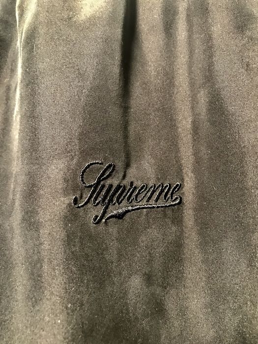 Supreme Silk Warm Up Pant - Black - Small | Grailed