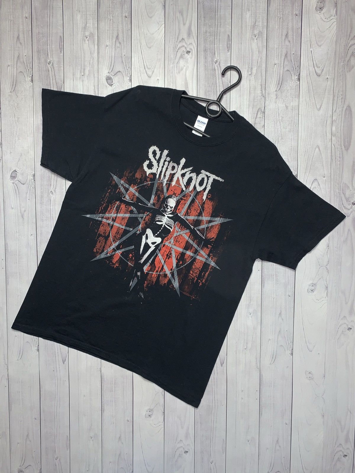Vintage slipknot rock tee rare logo size L
