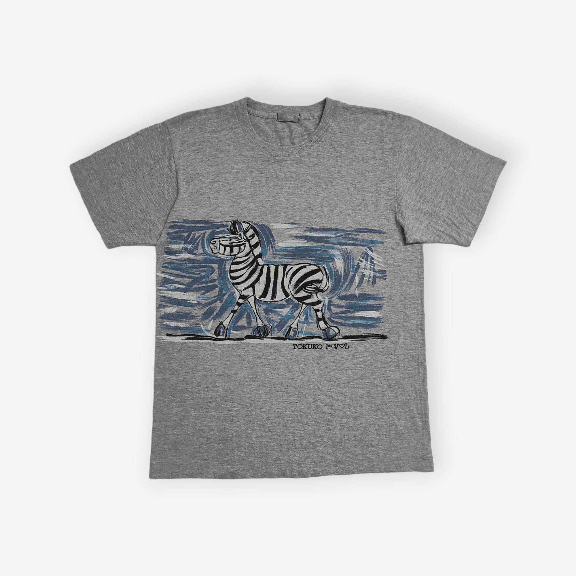 Other Vintage 90's archive TOKUKO 1er VOL Zebra Painting Art tee Size US M / EU 48-50 / 2 - 1 Thumbnail