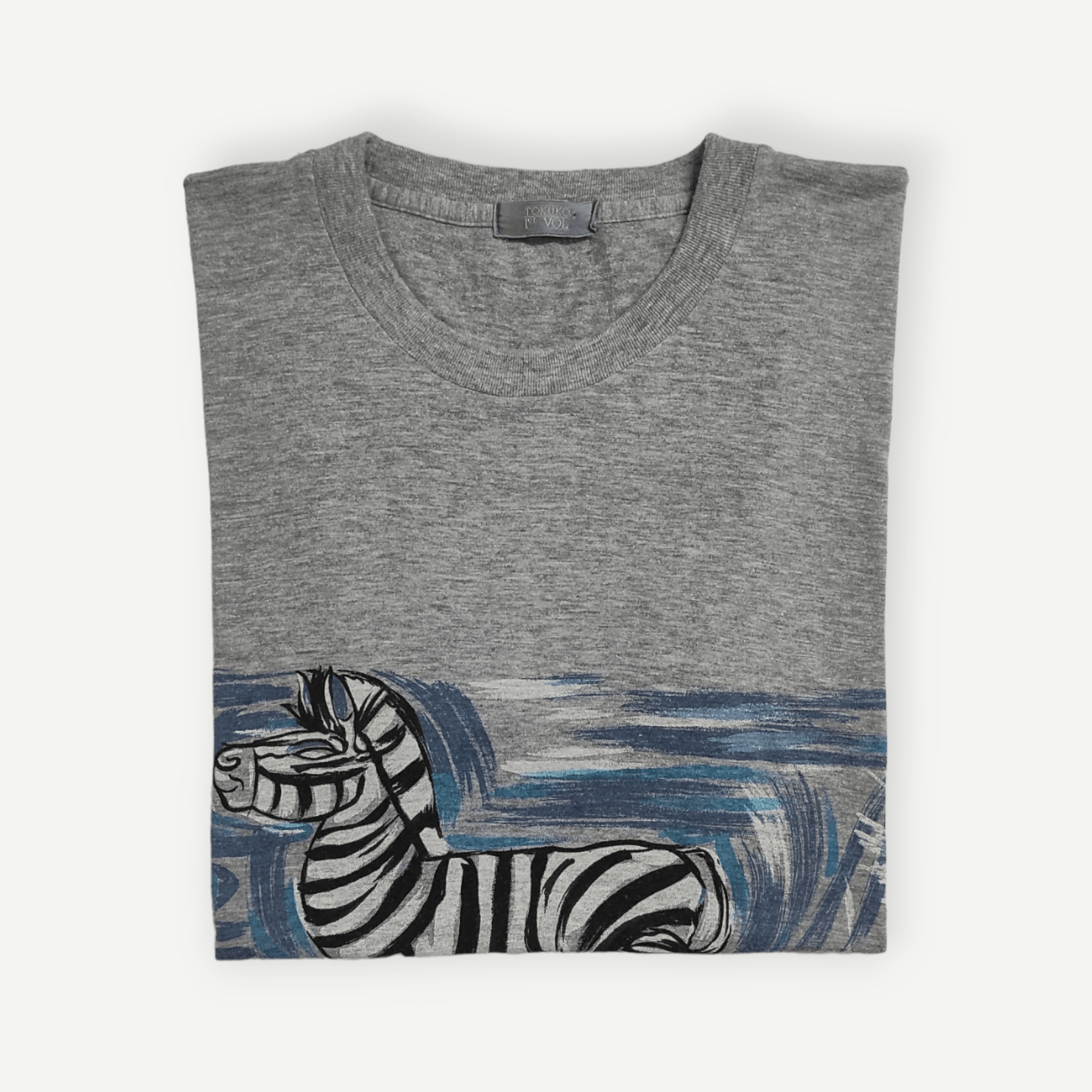 Other Vintage 90's archive TOKUKO 1er VOL Zebra Painting Art tee Size US M / EU 48-50 / 2 - 9 Thumbnail