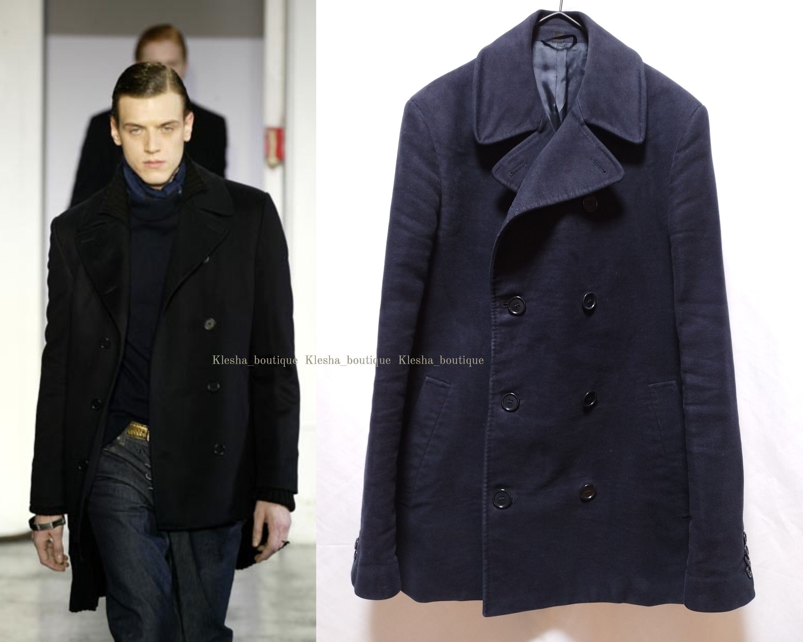 Military P coat jacket moleskin archive vintage