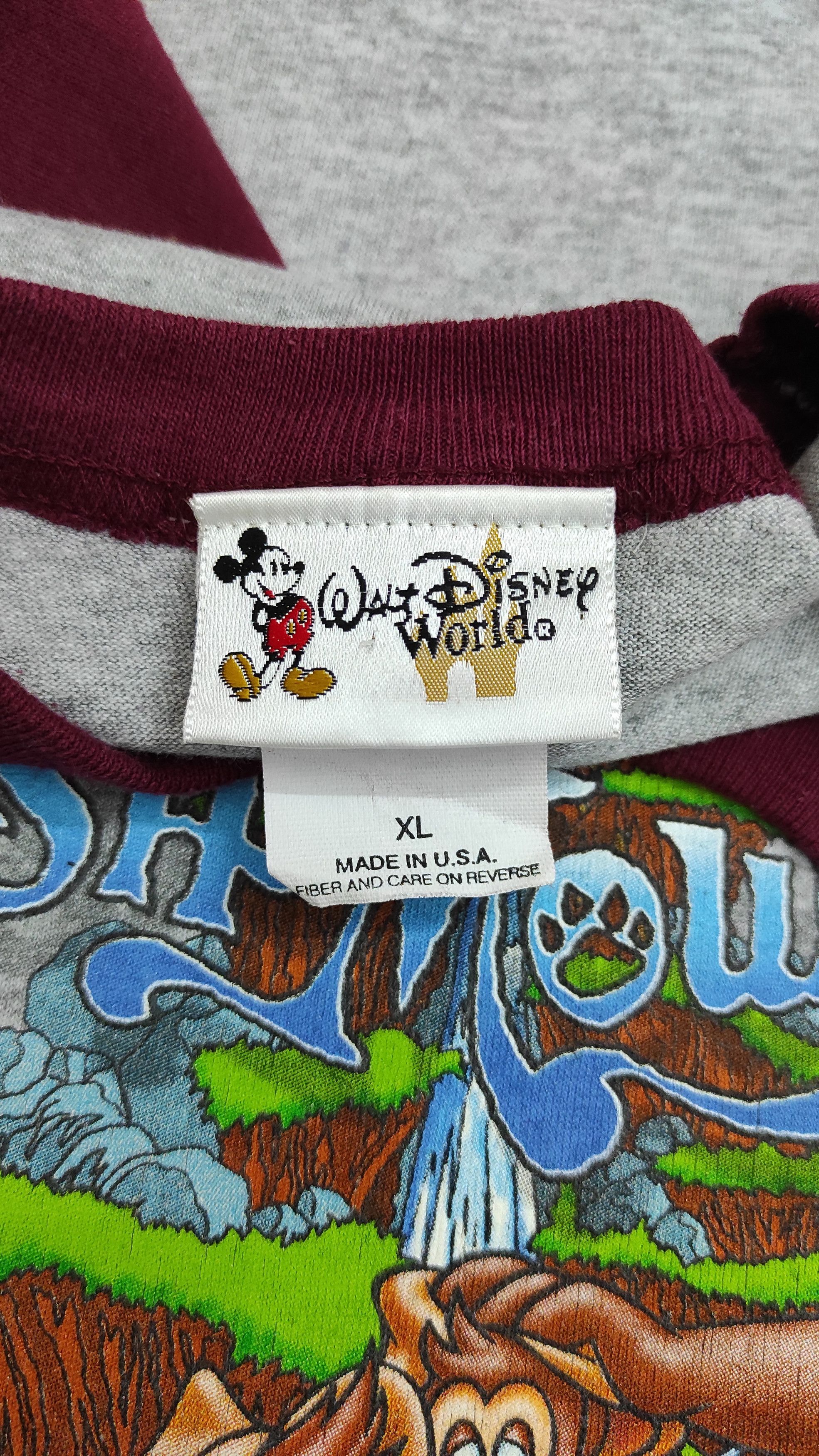 Disney 90s Walt Disney World Splash Mountain 3/4 length sleeve tee Size US XL / EU 56 / 4 - 3 Thumbnail