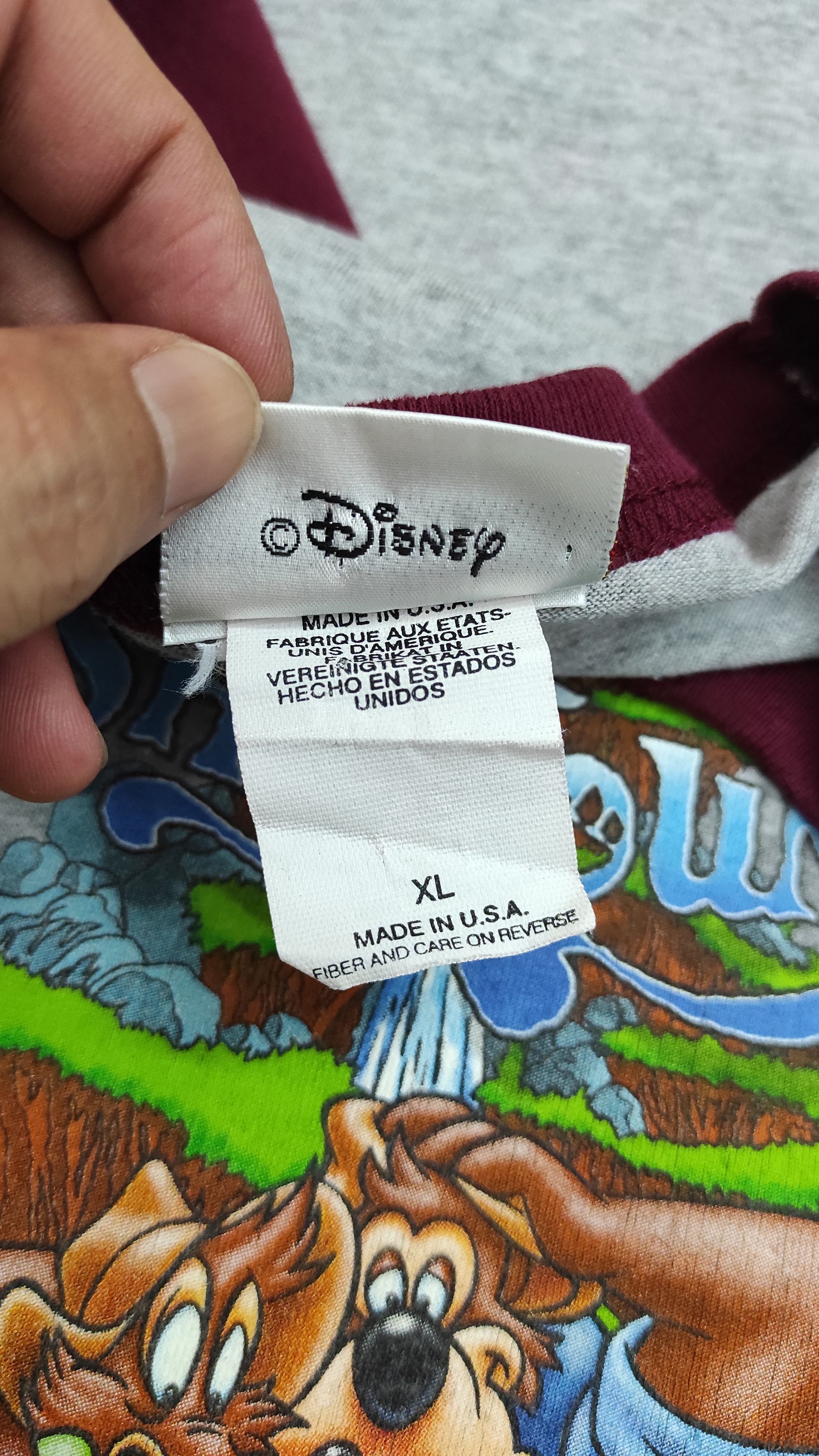 Disney 90s Walt Disney World Splash Mountain 3/4 length sleeve tee Size US XL / EU 56 / 4 - 4 Thumbnail