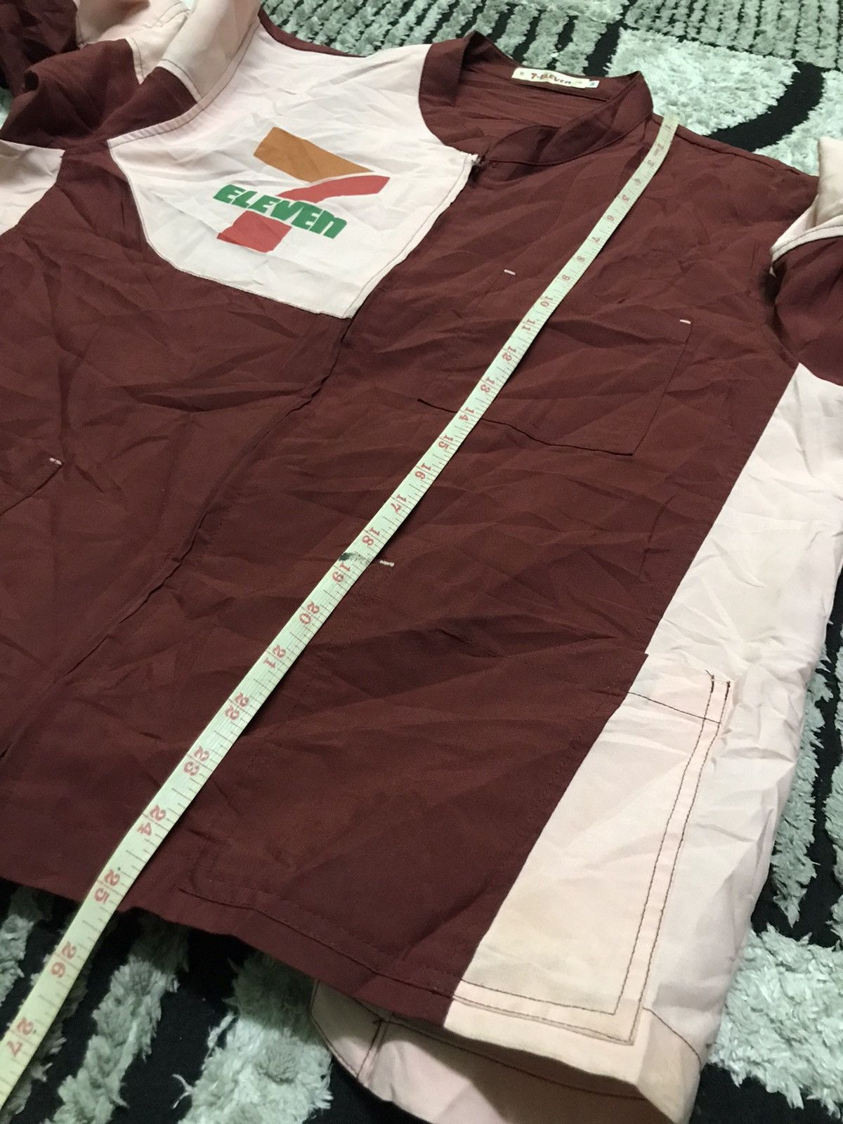 Japanese Brand × Uniform Wares × Vintage 7 eleven uniform zipper shirts Size US M / EU 48-50 / 2 - 7 Thumbnail