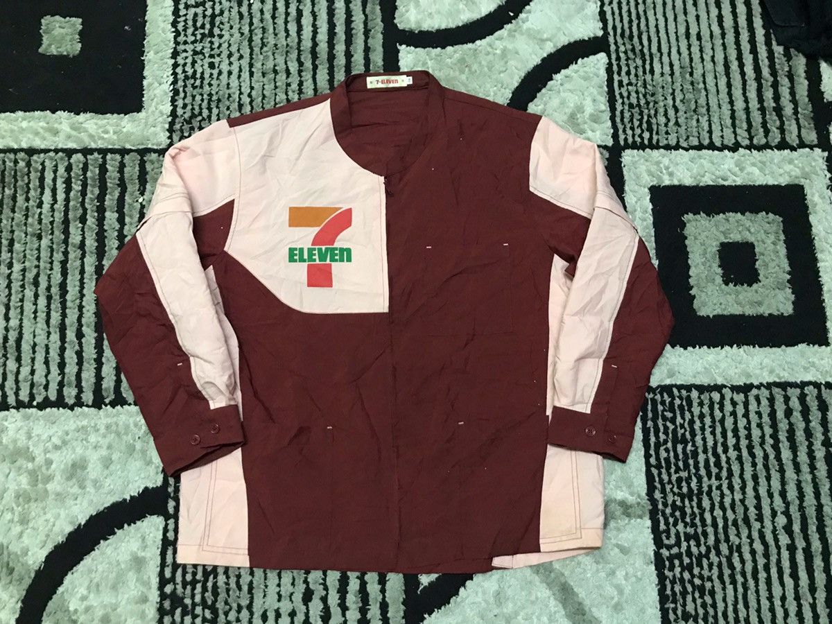 Japanese Brand × Uniform Wares × Vintage 7 eleven uniform zipper shirts Size US M / EU 48-50 / 2 - 3 Thumbnail