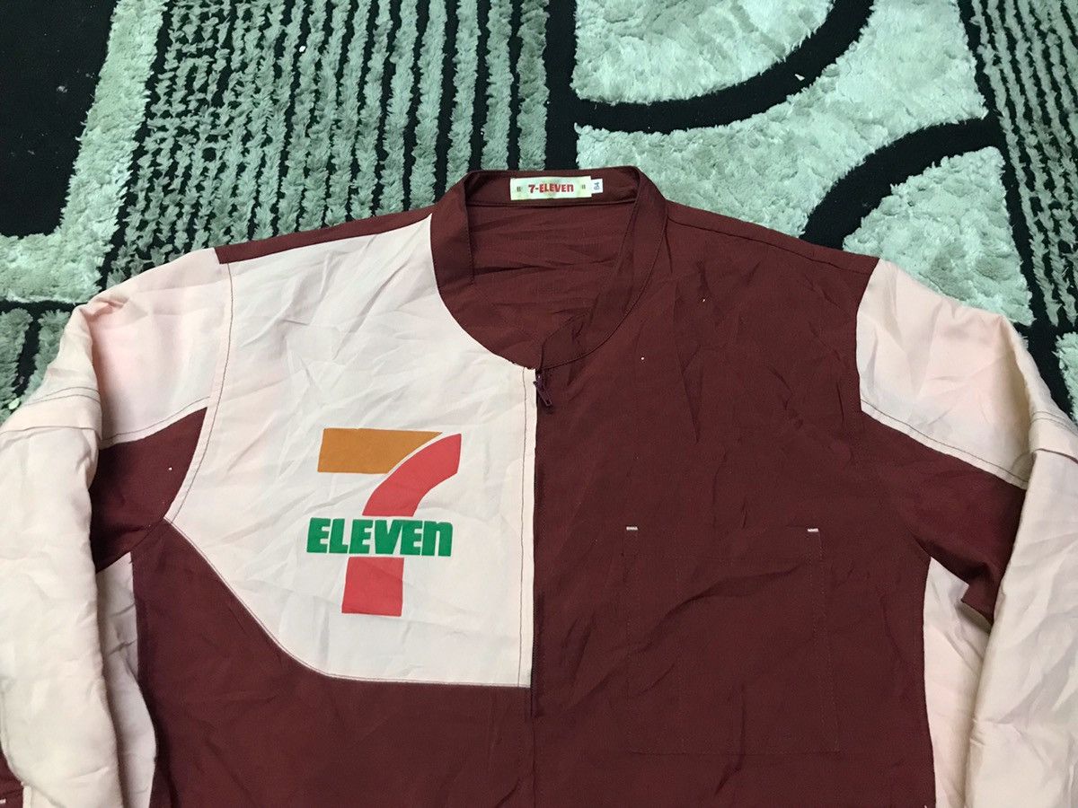 Japanese Brand × Uniform Wares × Vintage 7 eleven uniform zipper shirts Size US M / EU 48-50 / 2 - 2 Thumbnail
