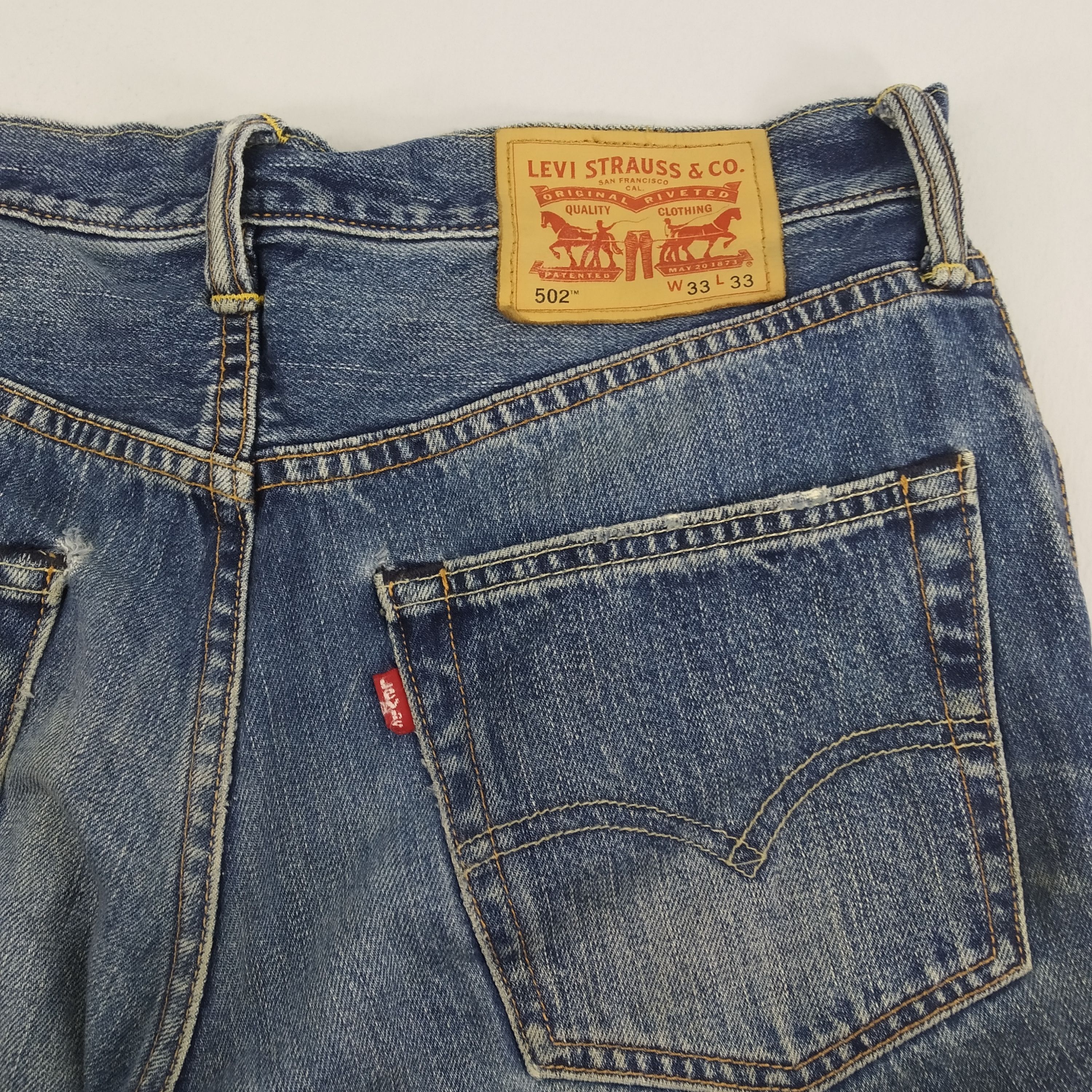 Levi's W34 Levi’s 502 Stone Wash Ripped Denim Jeans Levi’s Jeans Size US 34 / EU 50 - 8 Thumbnail