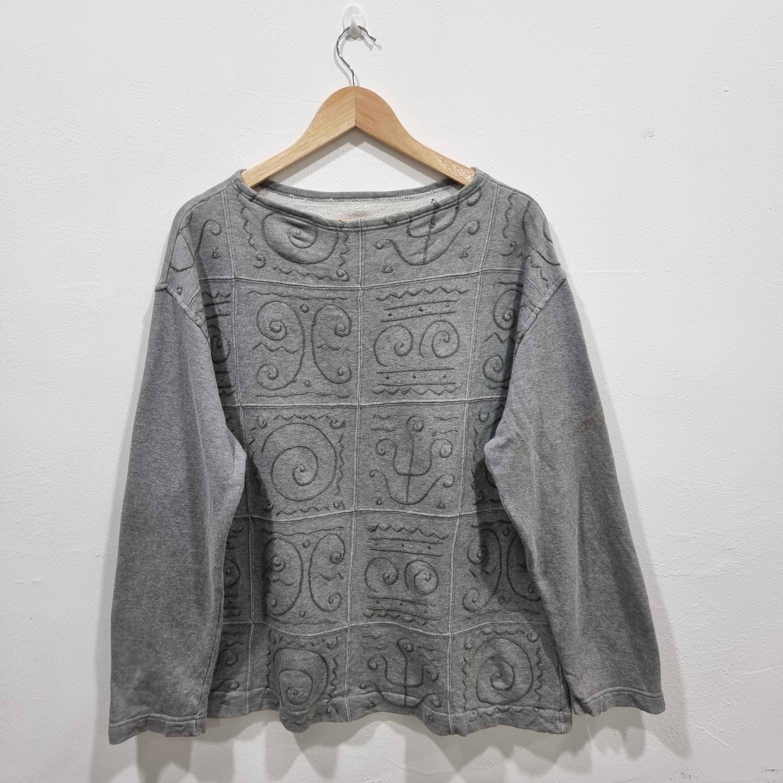 Issey Miyake Vintage Issey Miyake Embroidered Sweatshirt - Archive Japan Size US M / EU 48-50 / 2 - 1 Thumbnail