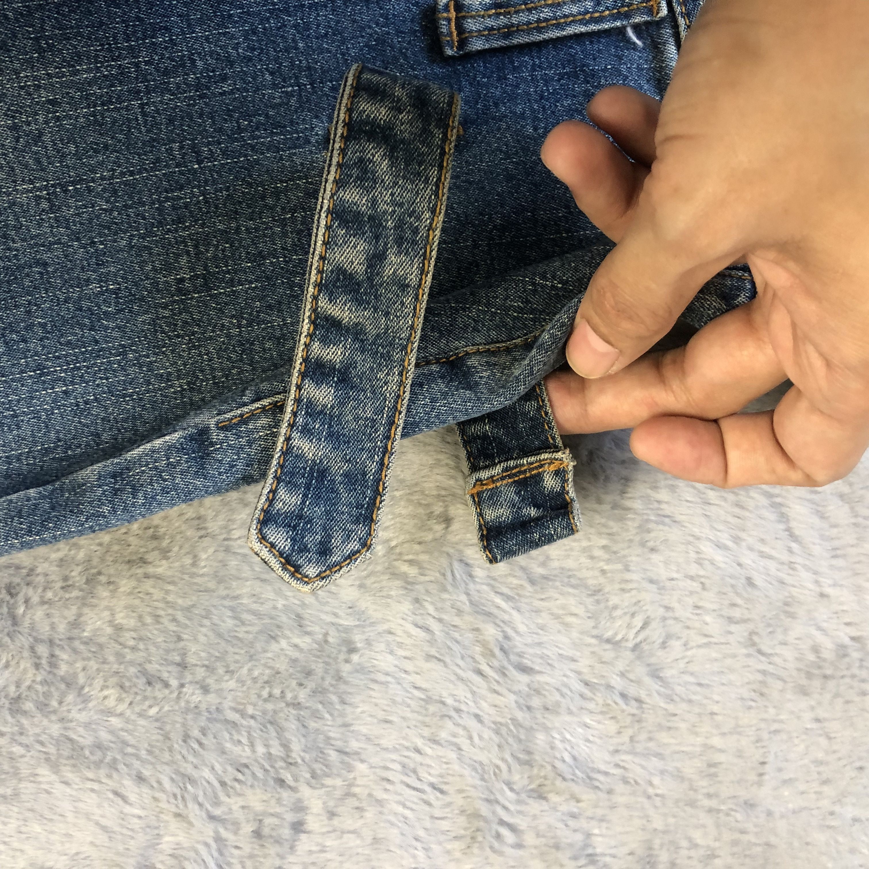 Japanese Brand FLARE🔥 BONDAGE PBM JEANS PANTS #5978-216 Size 26" / US 2 / IT 38 - 5 Thumbnail