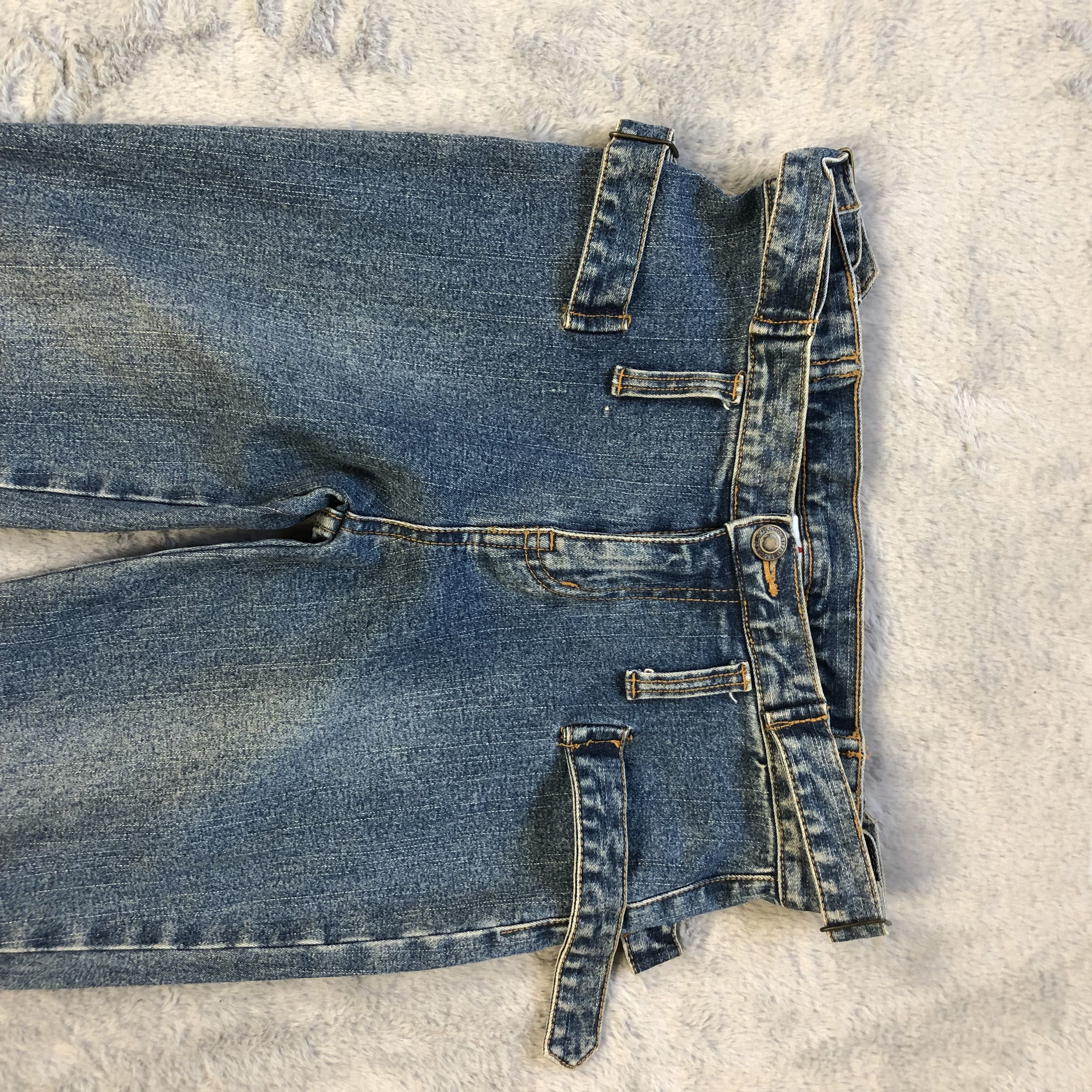 Japanese Brand FLARE🔥 BONDAGE PBM JEANS PANTS #5978-216 Size 26" / US 2 / IT 38 - 2 Thumbnail