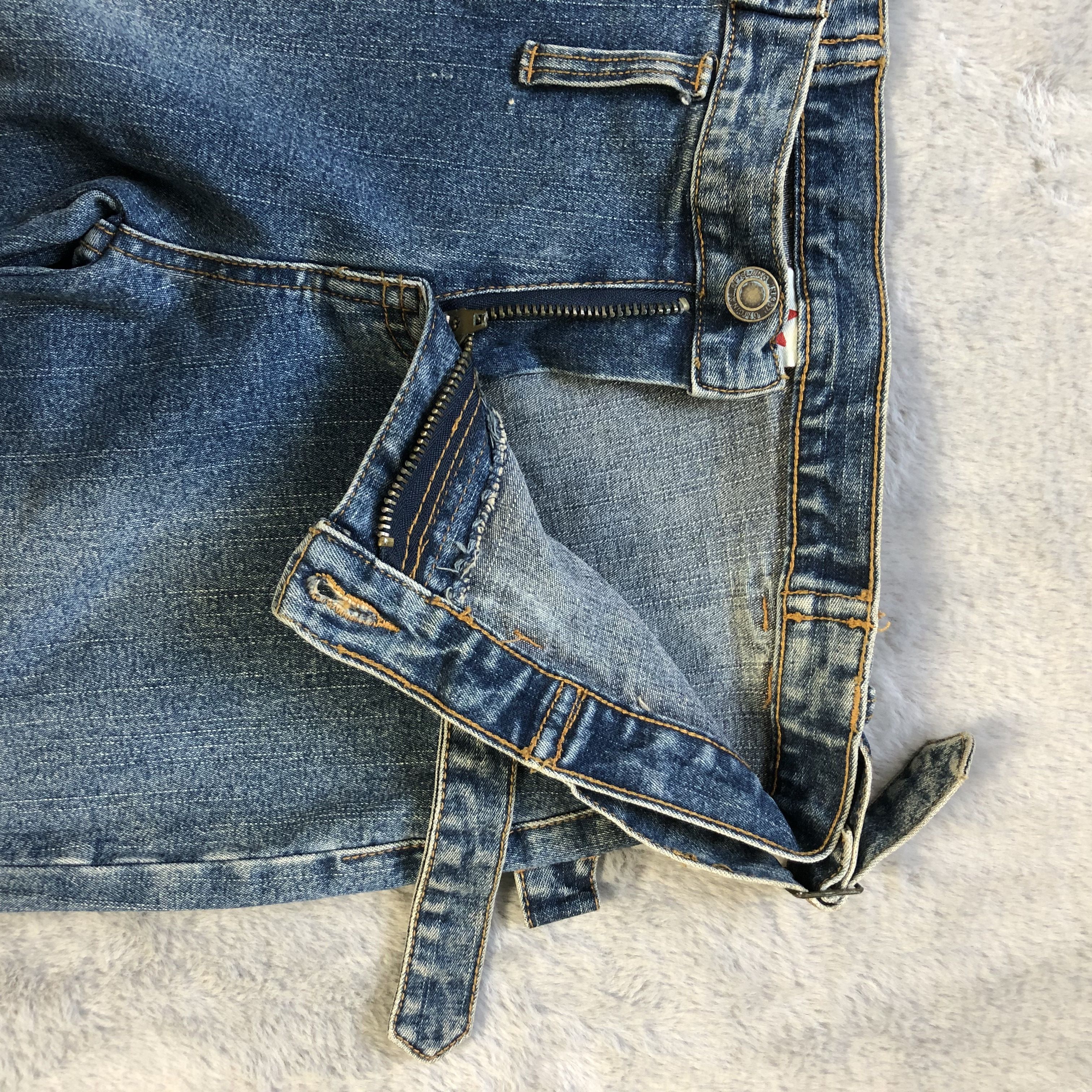 Japanese Brand FLARE🔥 BONDAGE PBM JEANS PANTS #5978-216 Size 26" / US 2 / IT 38 - 7 Thumbnail