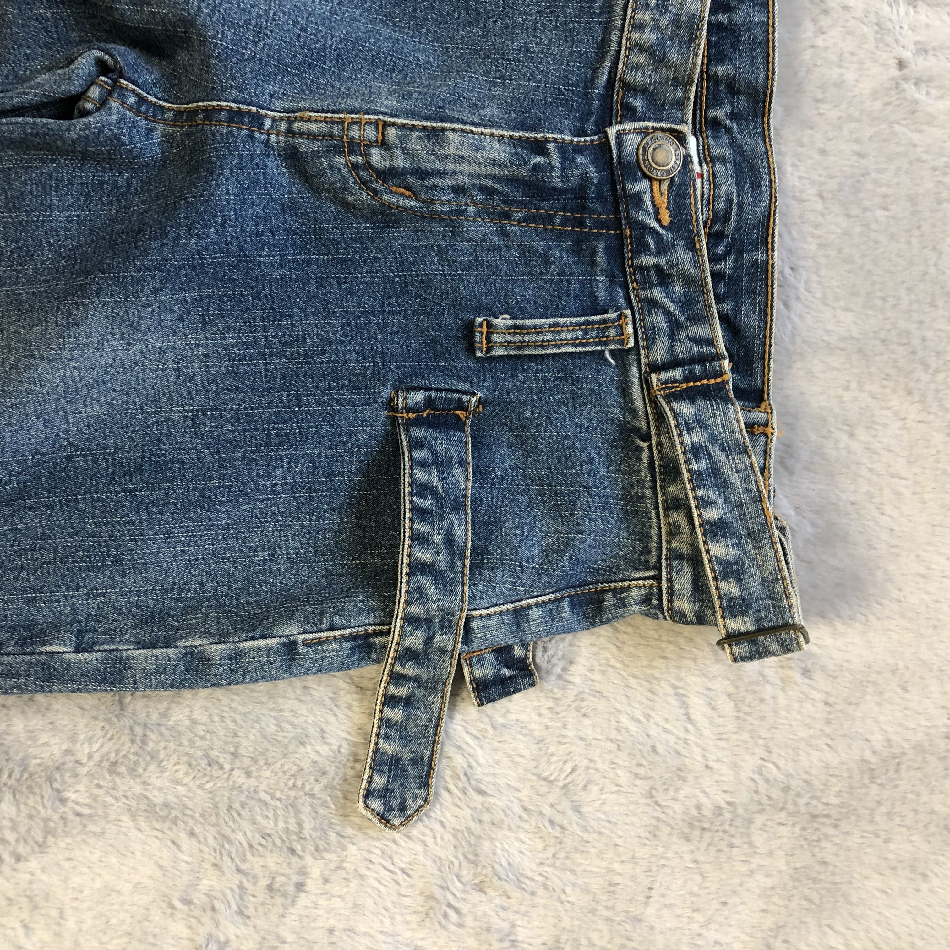 Japanese Brand FLARE🔥 BONDAGE PBM JEANS PANTS #5978-216 Size 26" / US 2 / IT 38 - 4 Thumbnail