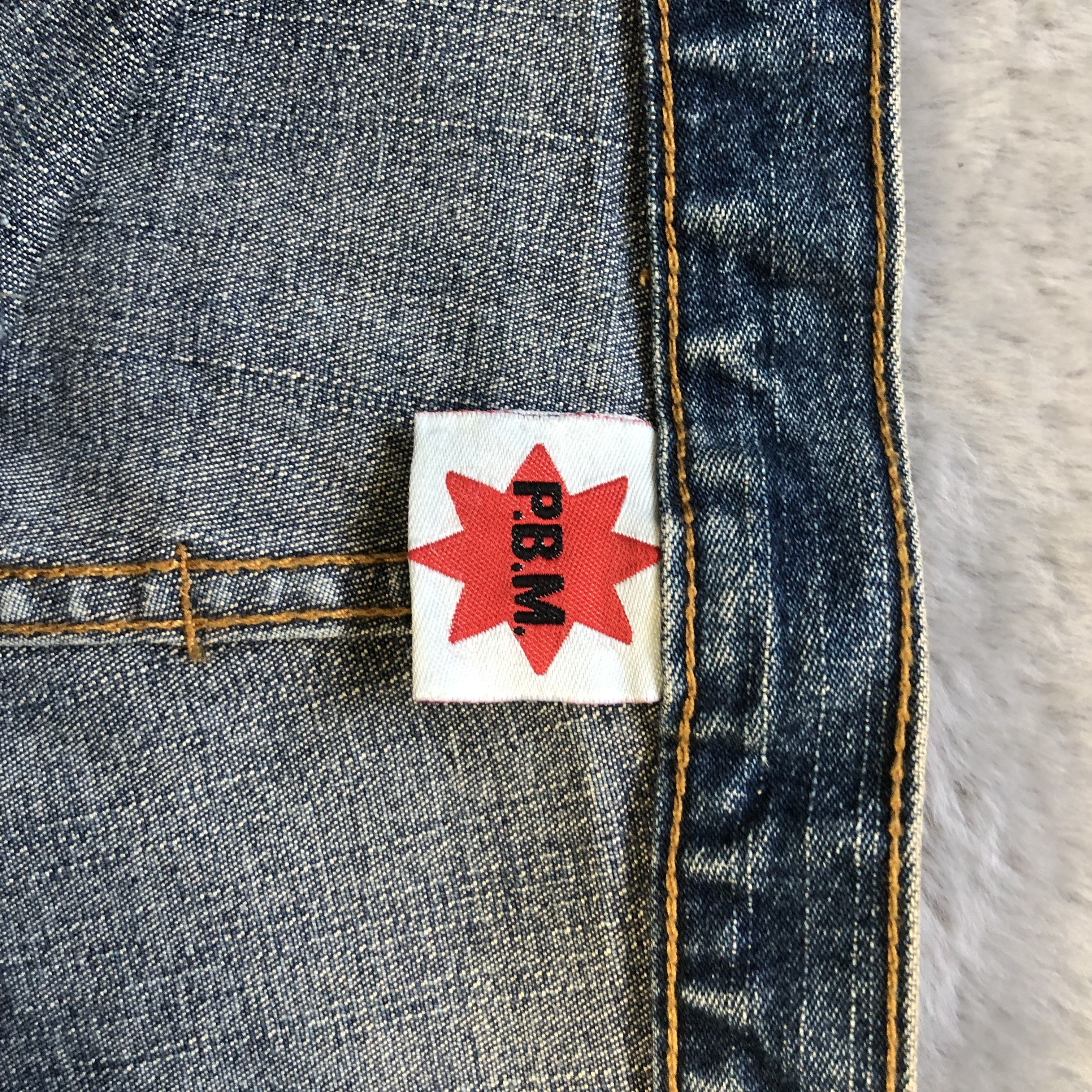 Japanese Brand FLARE🔥 BONDAGE PBM JEANS PANTS #5978-216 Size 26" / US 2 / IT 38 - 10 Thumbnail