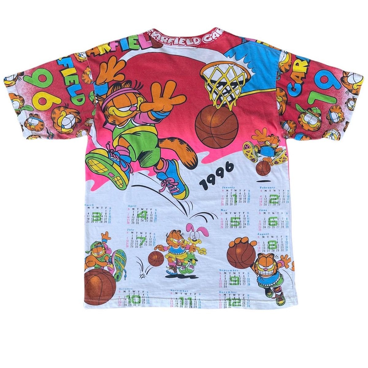 Fruit Of The Loom VINTAGE FULLPRINT GARFIELD 1996 Size US L / EU 52-54 / 3 - 7 Thumbnail