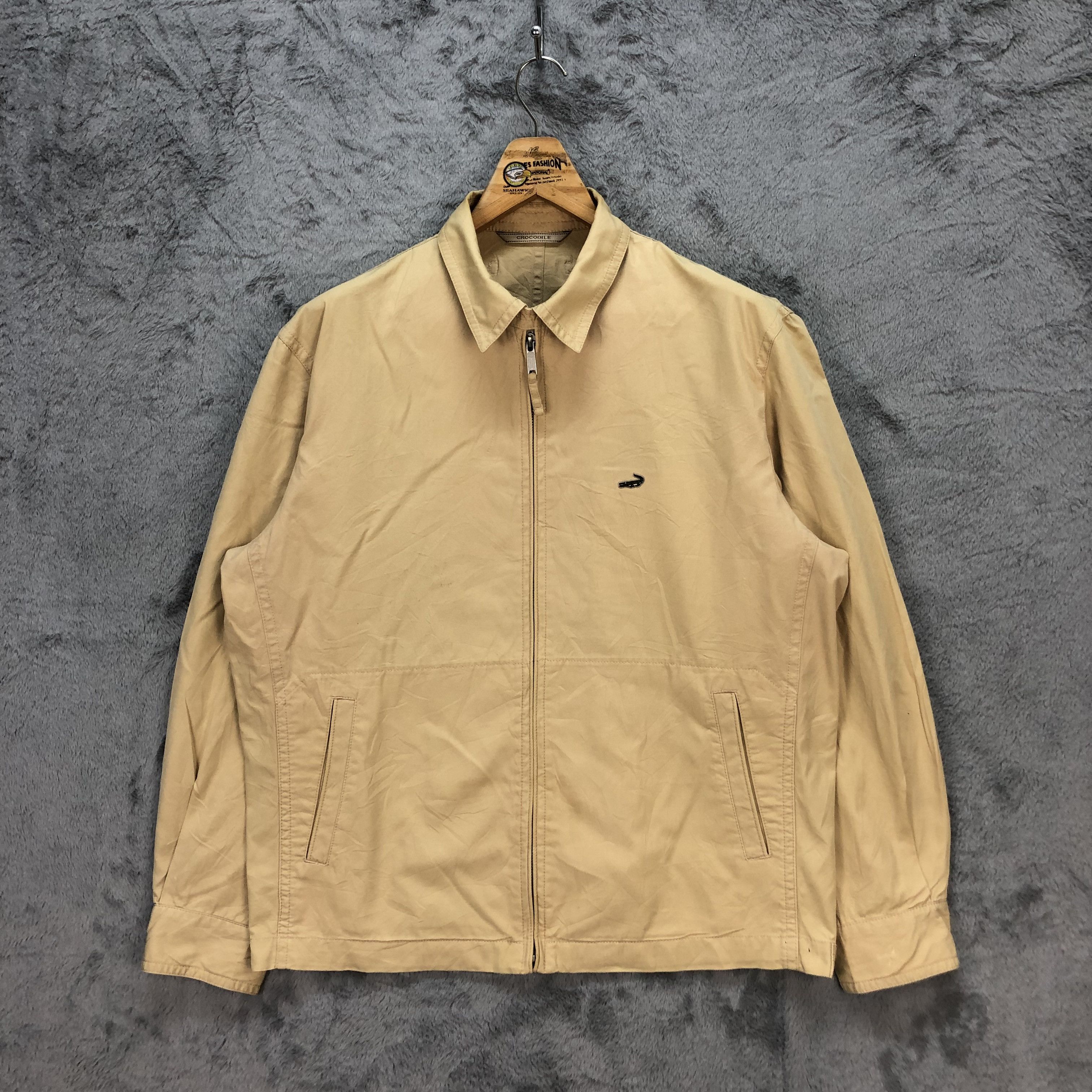 Japanese Brand CROCODILE BEIGE CASUAL JACKET #5586-199 Size US L / EU 52-54 / 3 - 1 Thumbnail