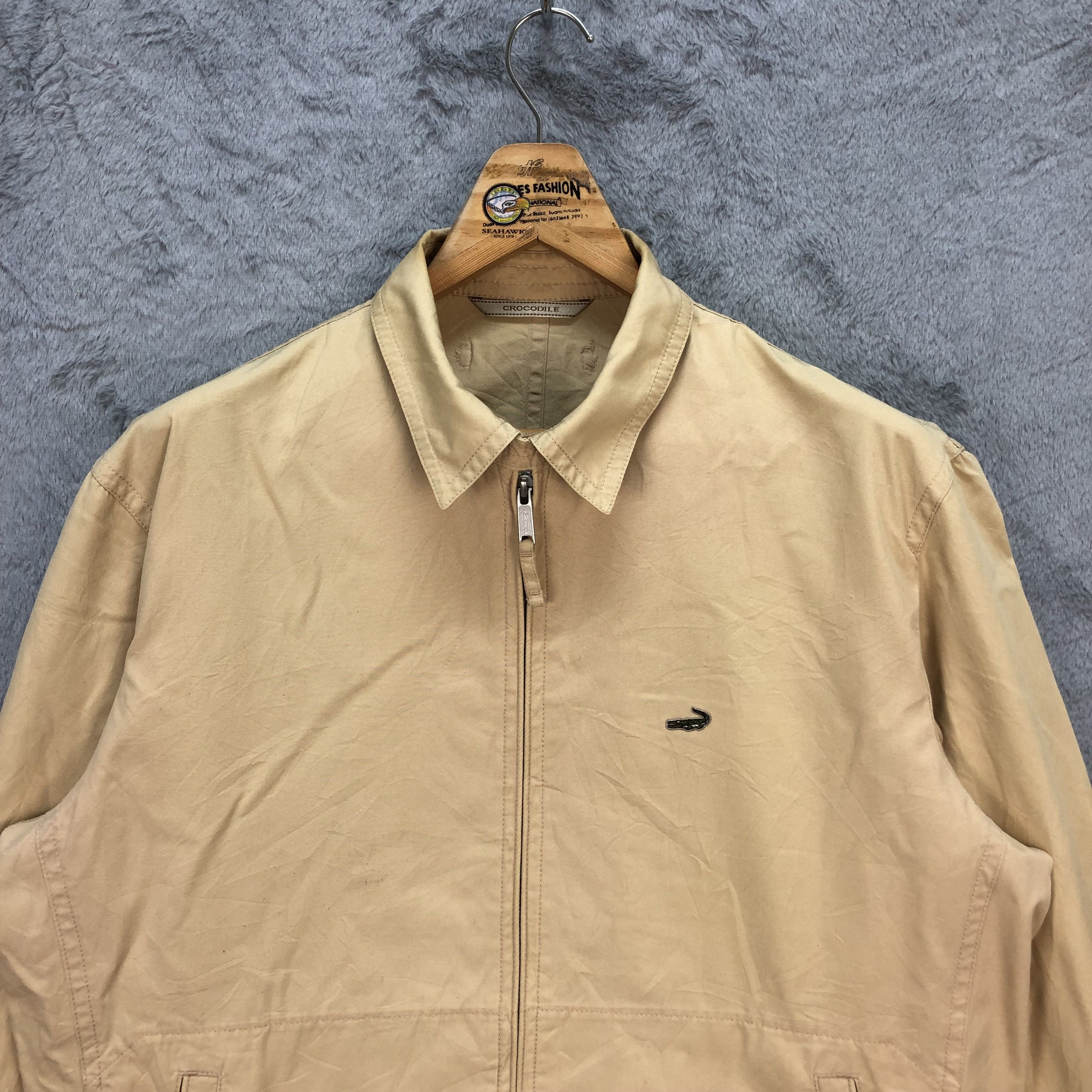Japanese Brand CROCODILE BEIGE CASUAL JACKET #5586-199 Size US L / EU 52-54 / 3 - 2 Thumbnail