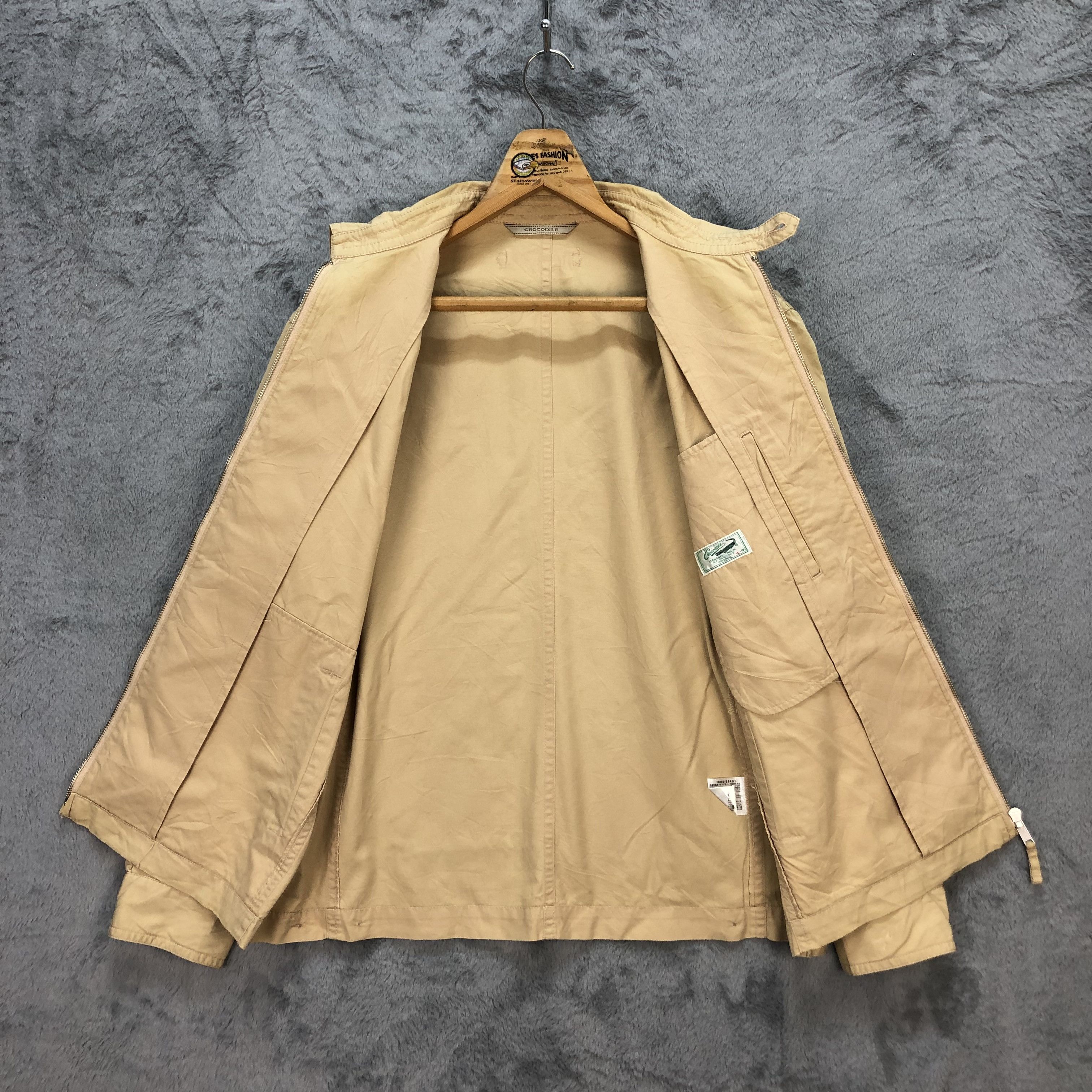 Japanese Brand CROCODILE BEIGE CASUAL JACKET #5586-199 Size US L / EU 52-54 / 3 - 8 Thumbnail