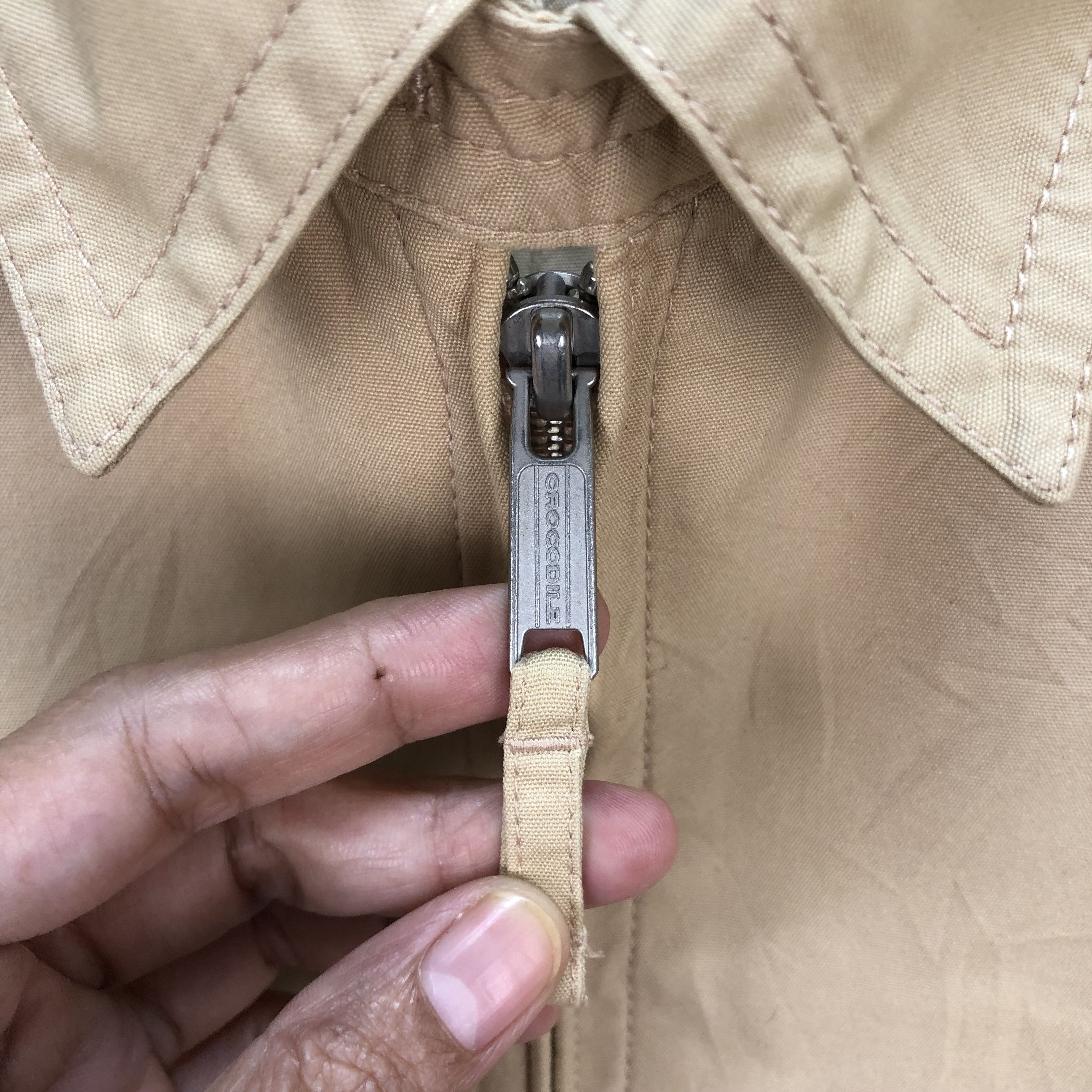 Japanese Brand CROCODILE BEIGE CASUAL JACKET #5586-199 Size US L / EU 52-54 / 3 - 3 Thumbnail