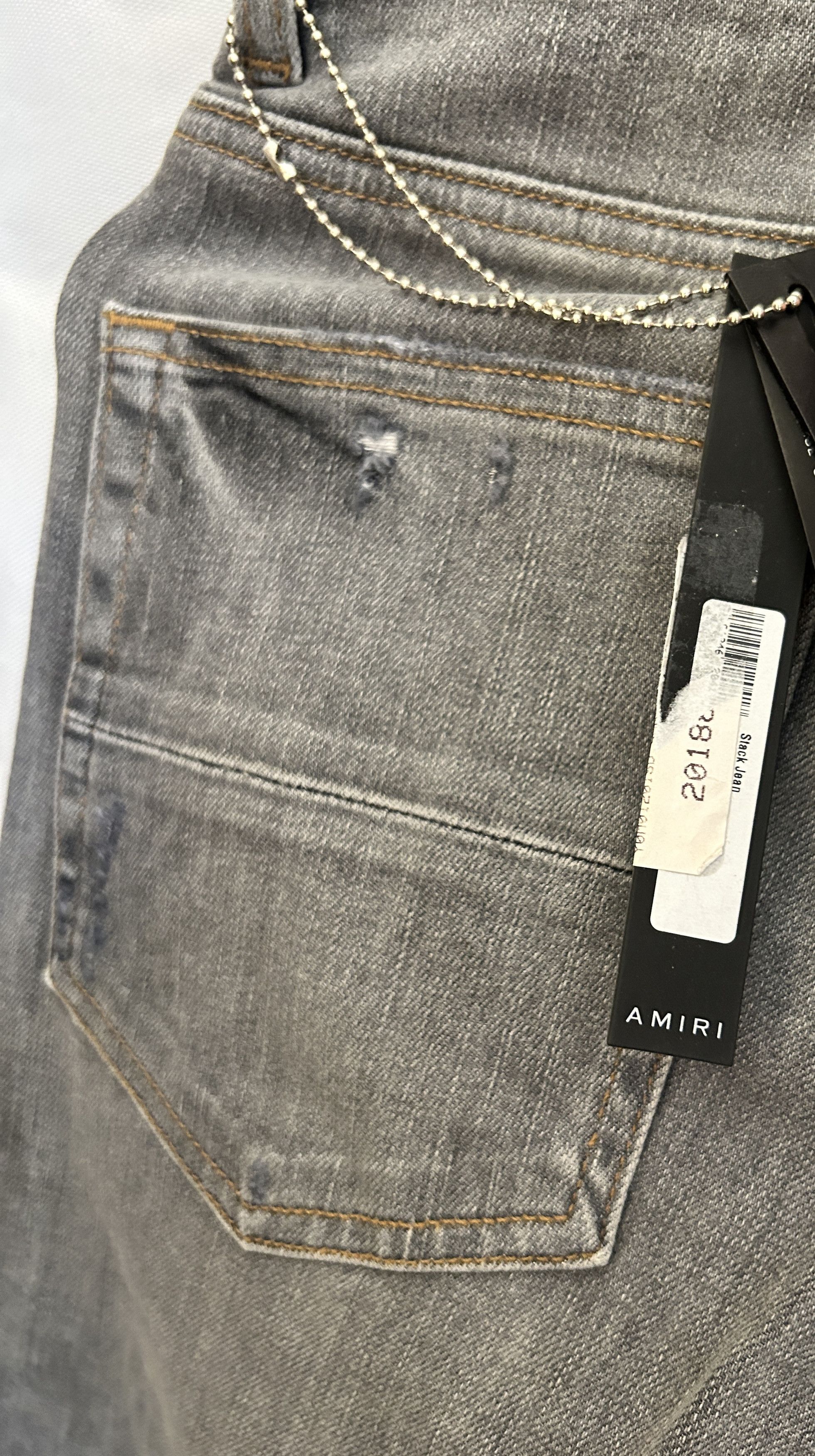 Amiri Amiri grey stack jeans smoke Size US 29 - 8 Thumbnail