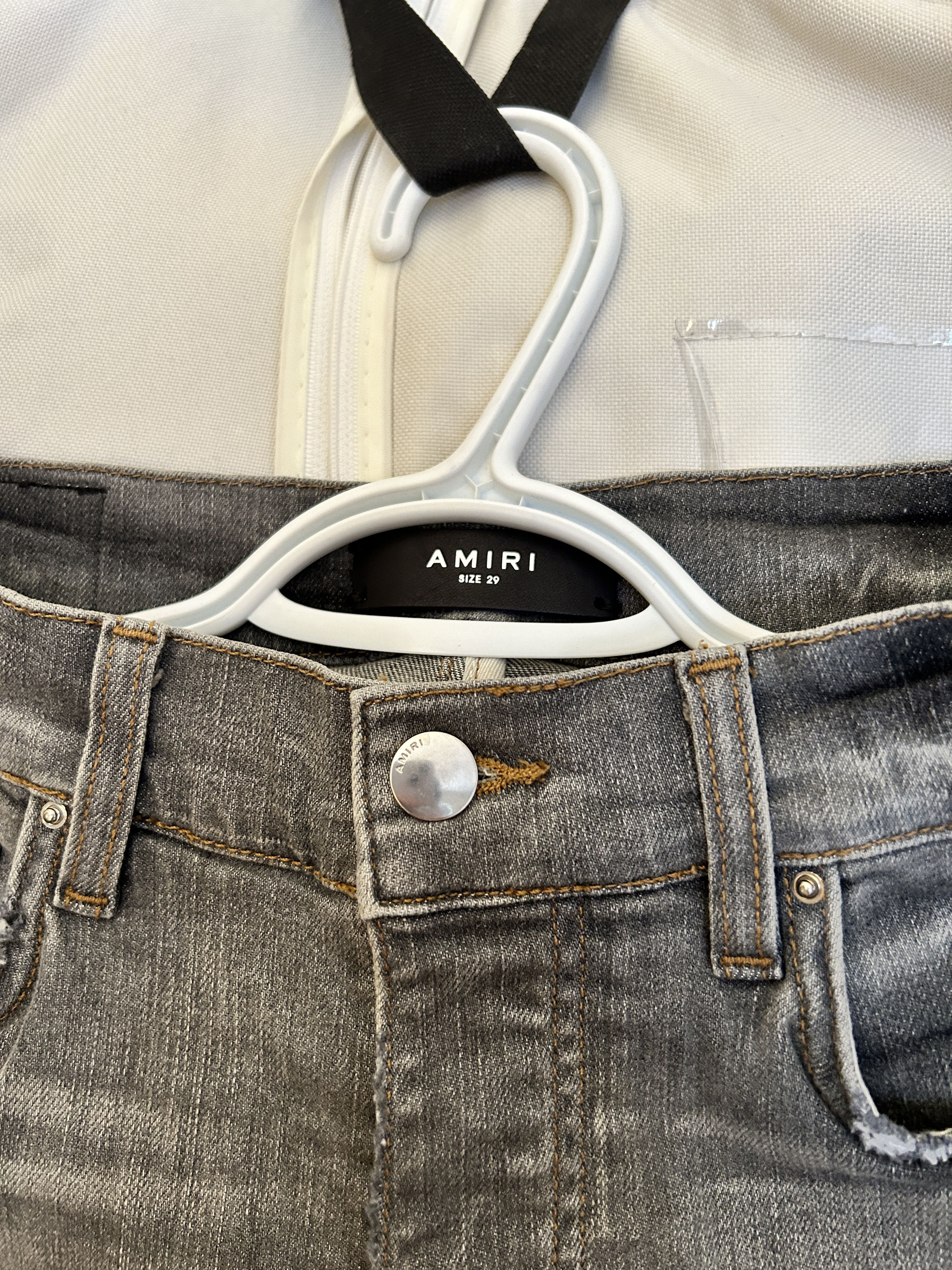 Amiri Amiri grey stack jeans smoke Size US 29 - 3 Thumbnail