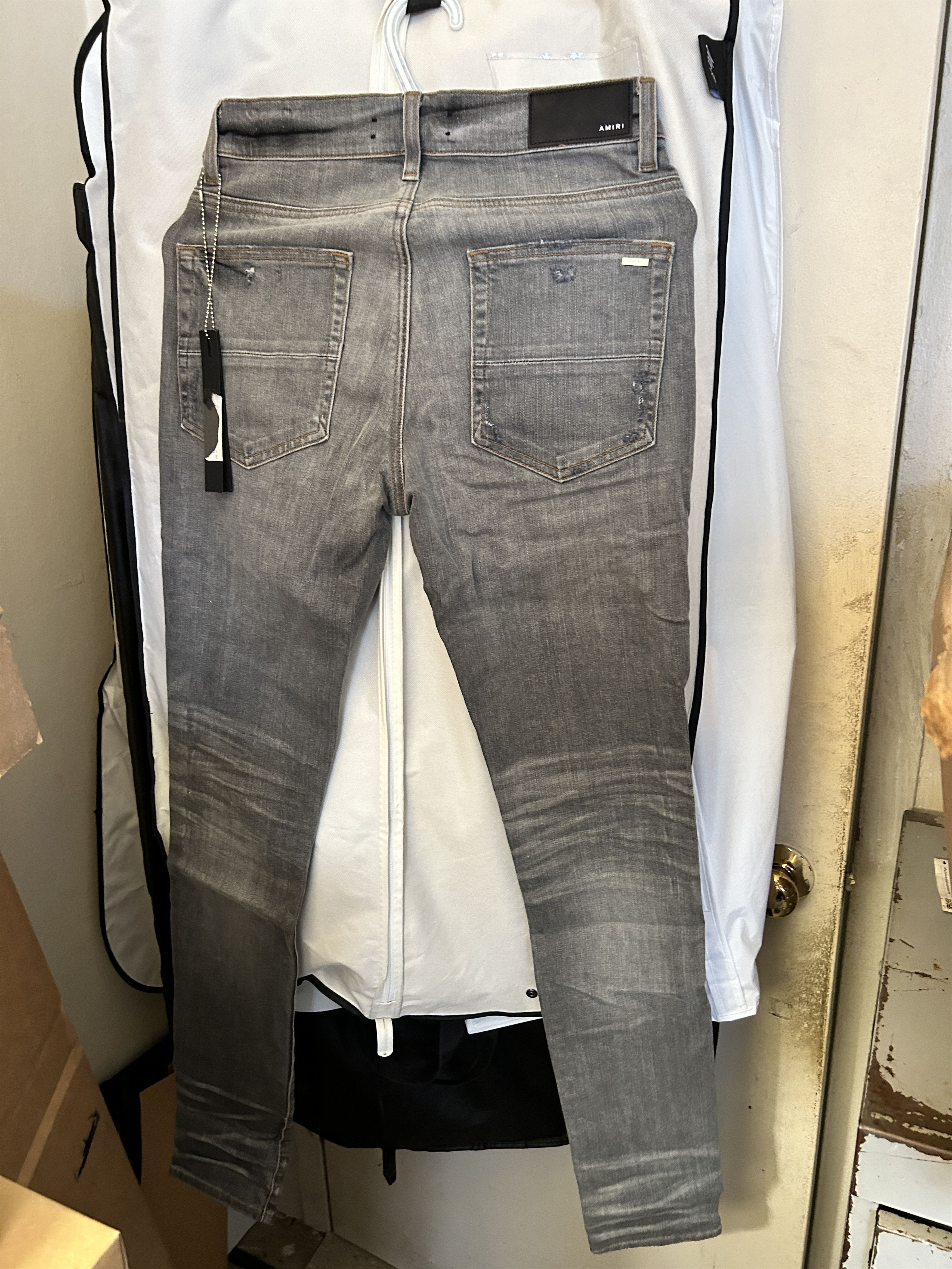 Amiri Amiri grey stack jeans smoke Size US 29 - 6 Thumbnail