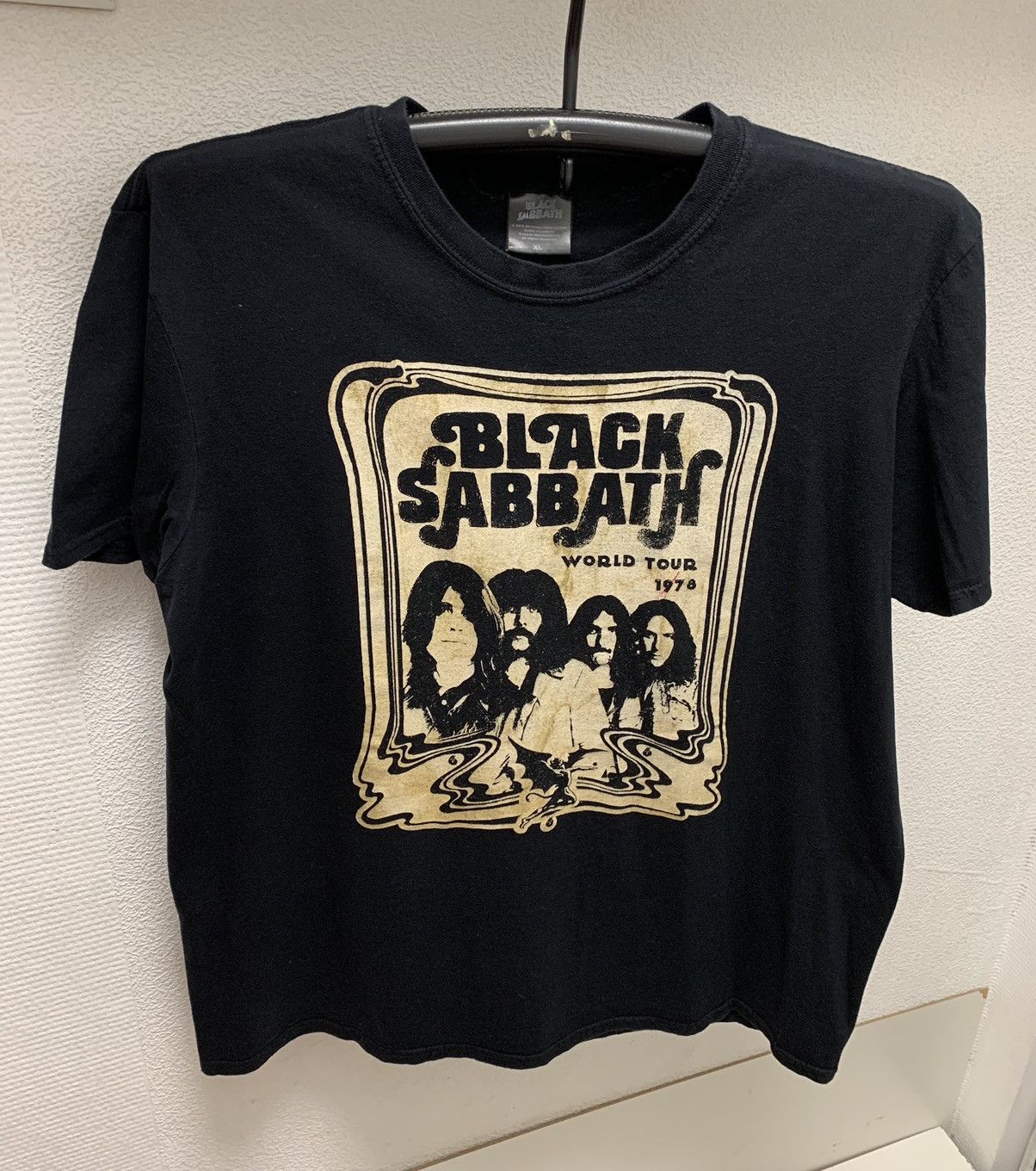 Black sabbath world tour 1978 vintage rock 2012 t-shirt Xl