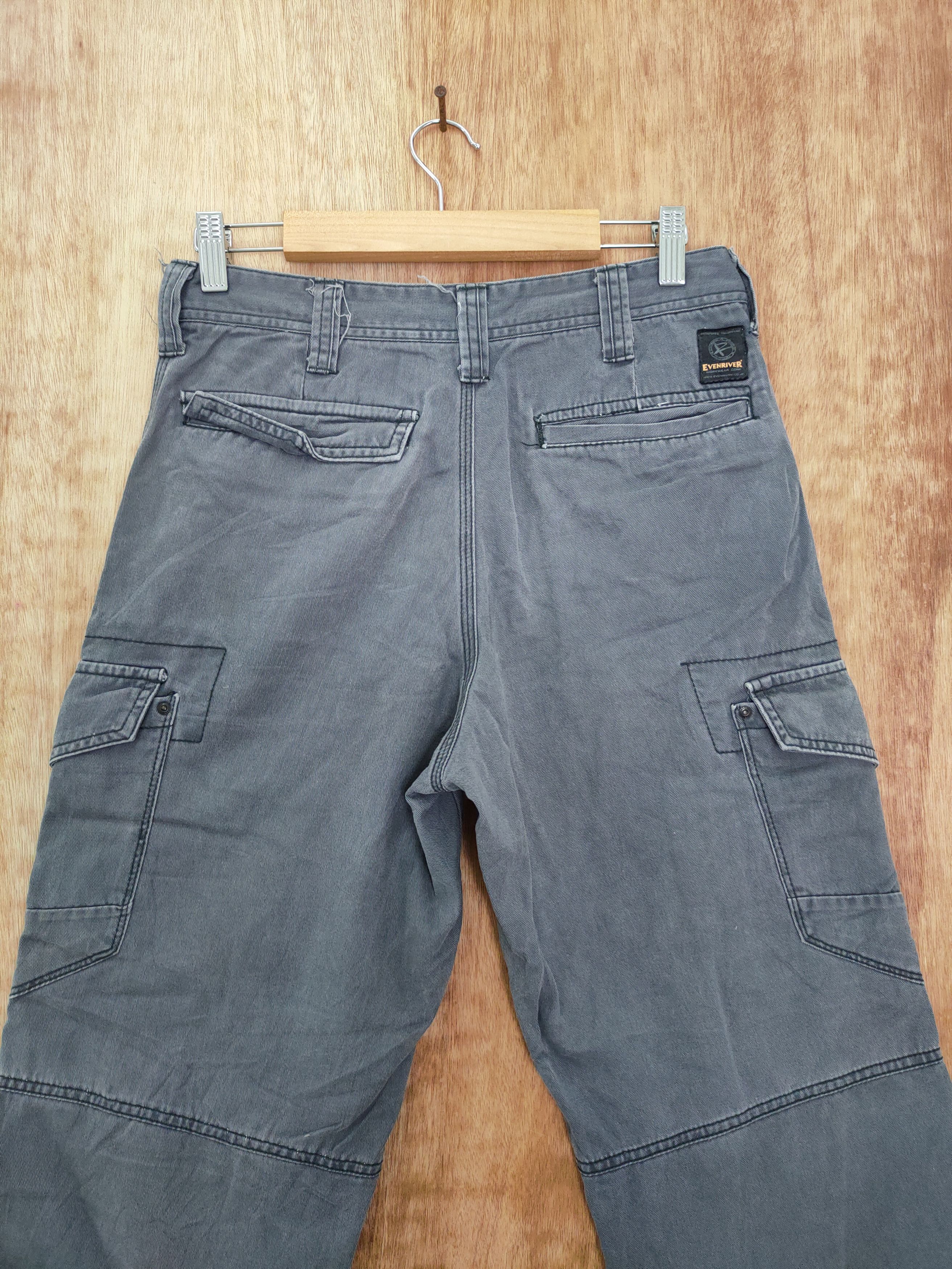 Japanese Brand DLL Evenriver japan thrashed faded ripped cargo pants #523 Size US 28 / EU 44 - 8 Thumbnail