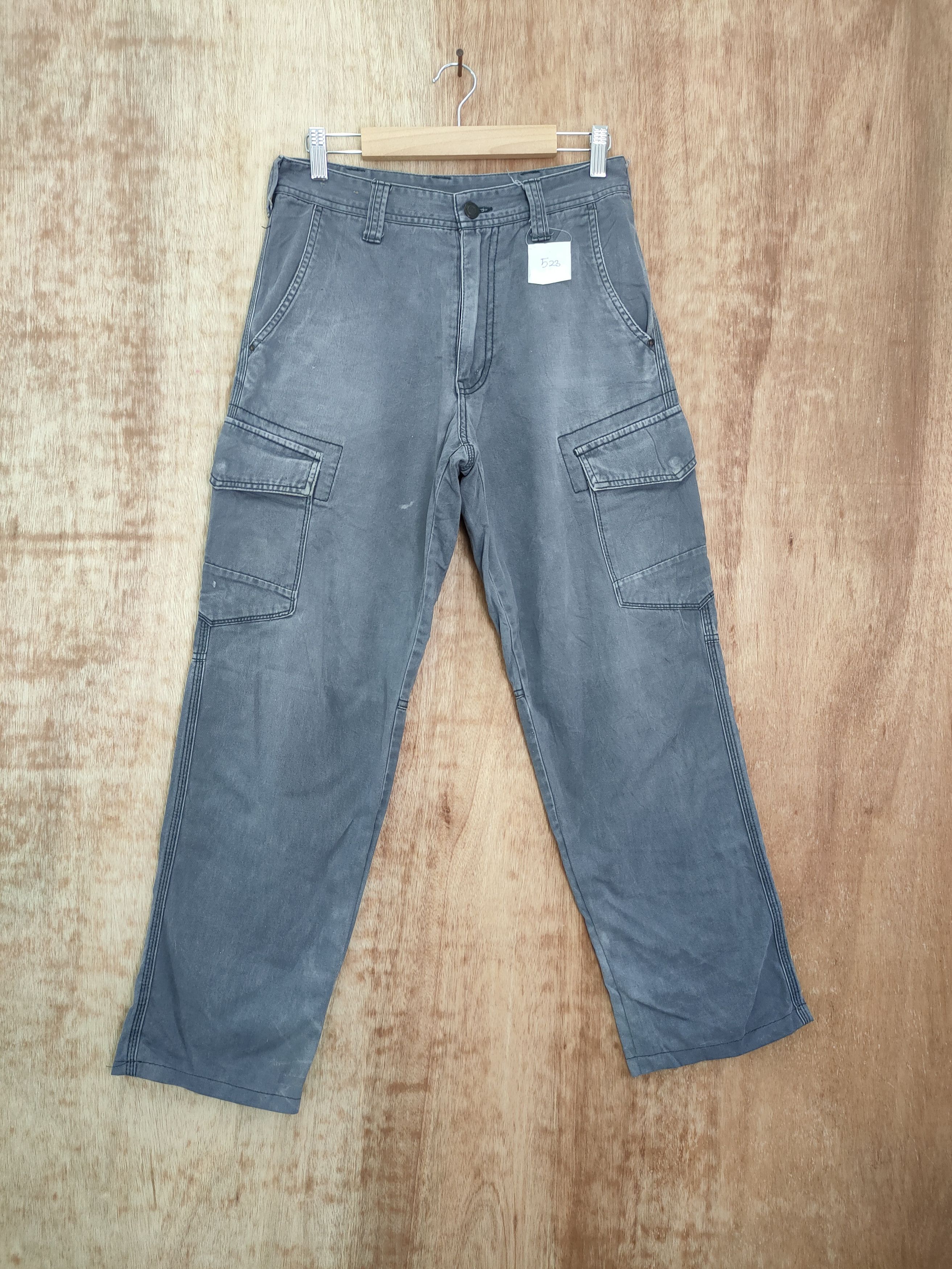 Japanese Brand DLL Evenriver japan thrashed faded ripped cargo pants #523 Size US 28 / EU 44 - 1 Thumbnail