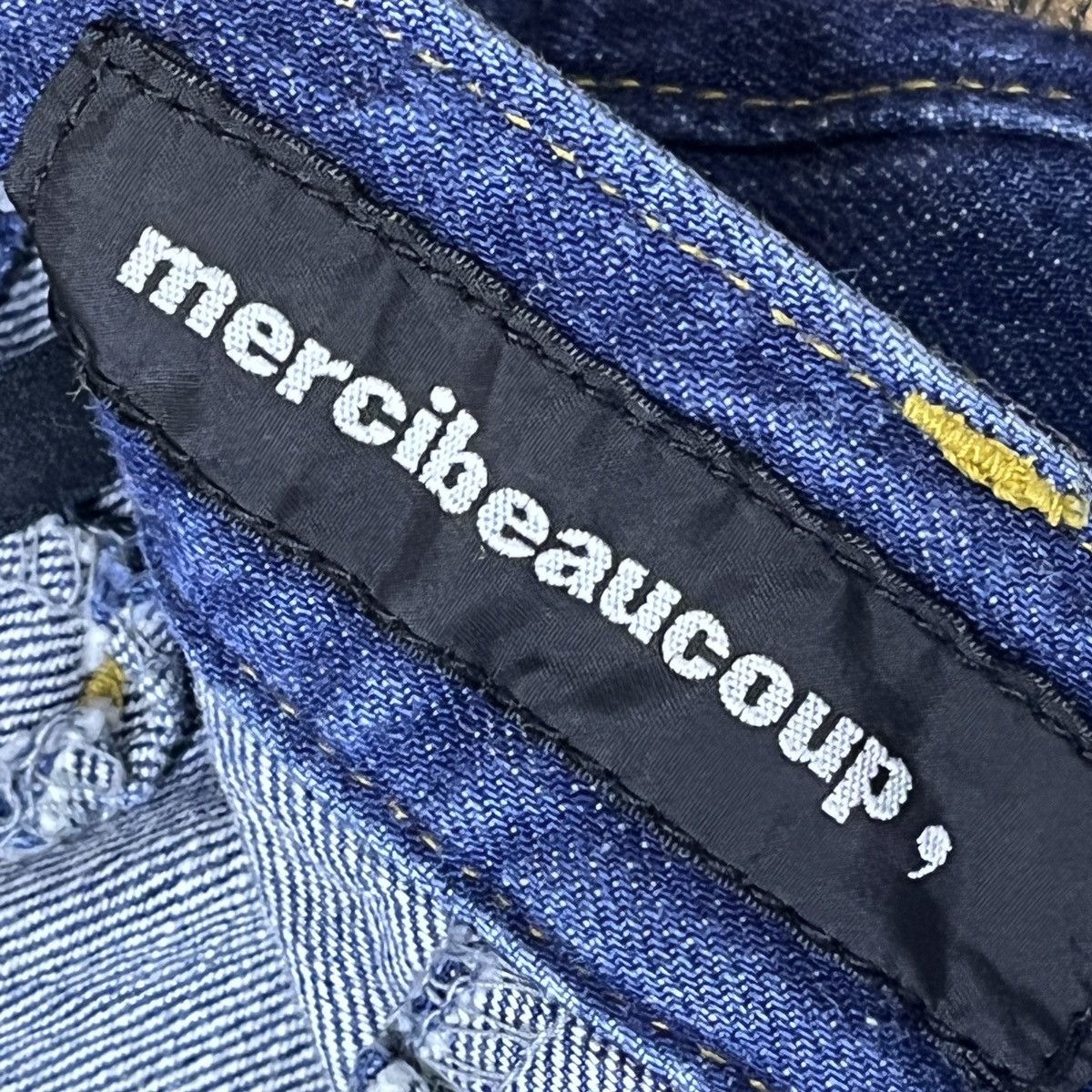 Issey Miyake × Japanese Brand × mercibeaucoup Issey Miyake Avant Garde Denim Pants Japanese Size US 29 - 8 Thumbnail