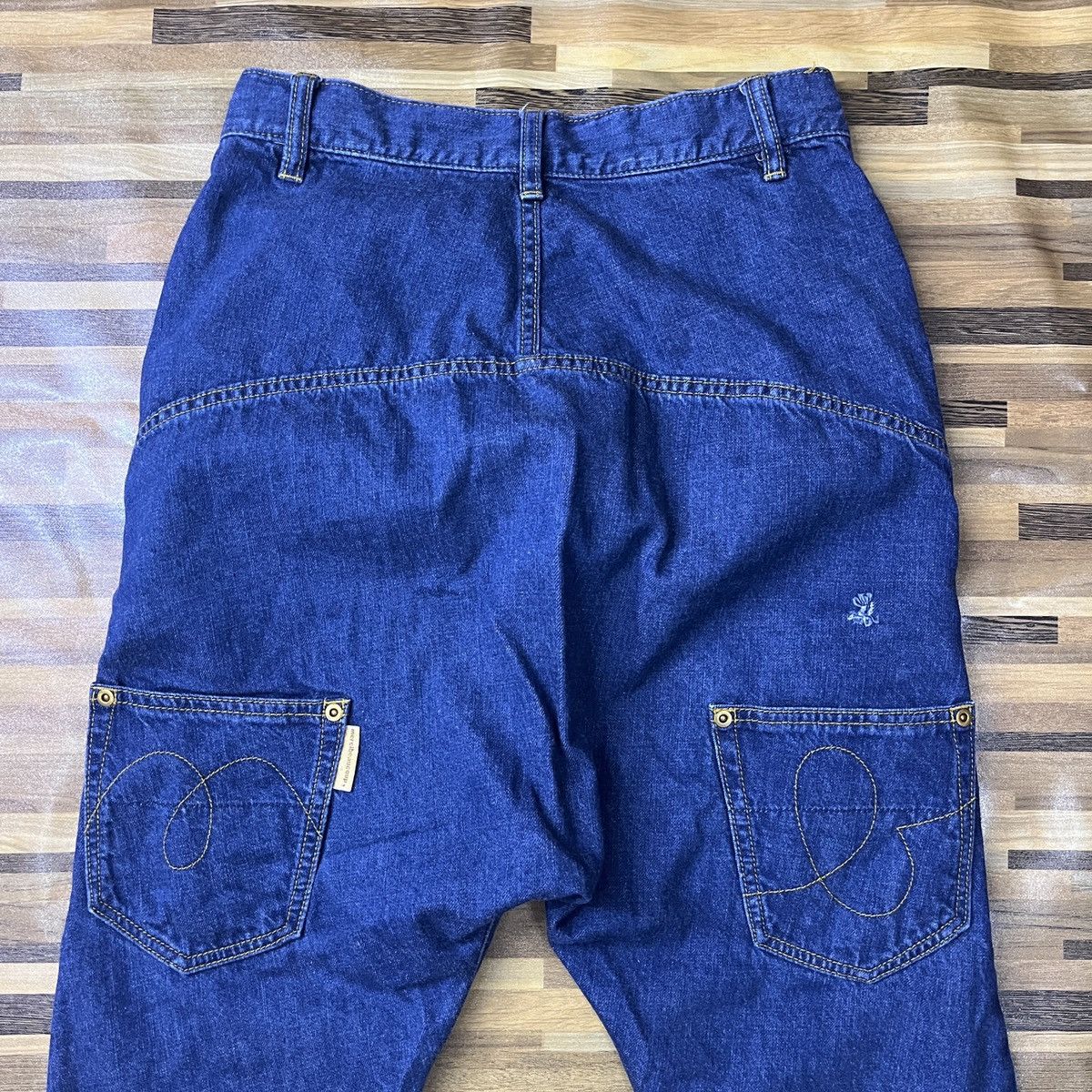 Issey Miyake × Japanese Brand × mercibeaucoup Issey Miyake Avant Garde Denim Pants Japanese Size US 29 - 14 Thumbnail