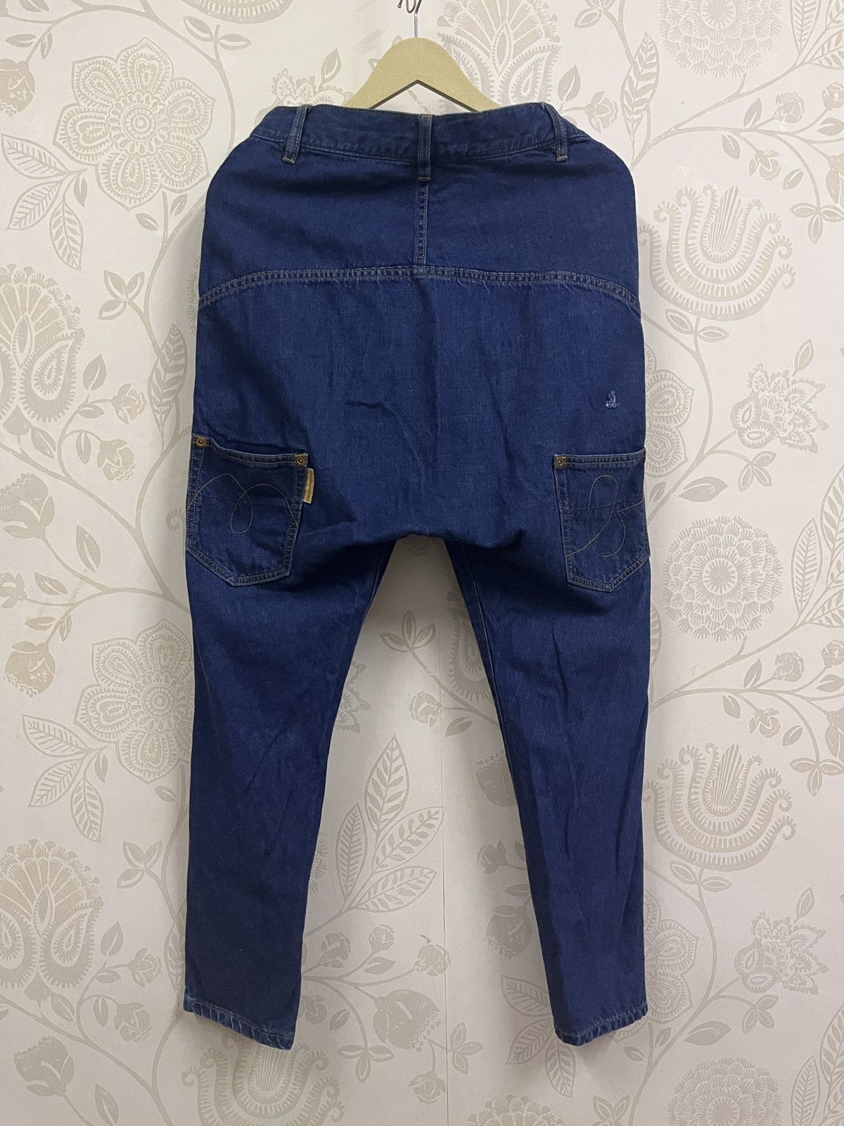 Issey Miyake × Japanese Brand × mercibeaucoup Issey Miyake Avant Garde Denim Pants Japanese Size US 29 - 3 Thumbnail