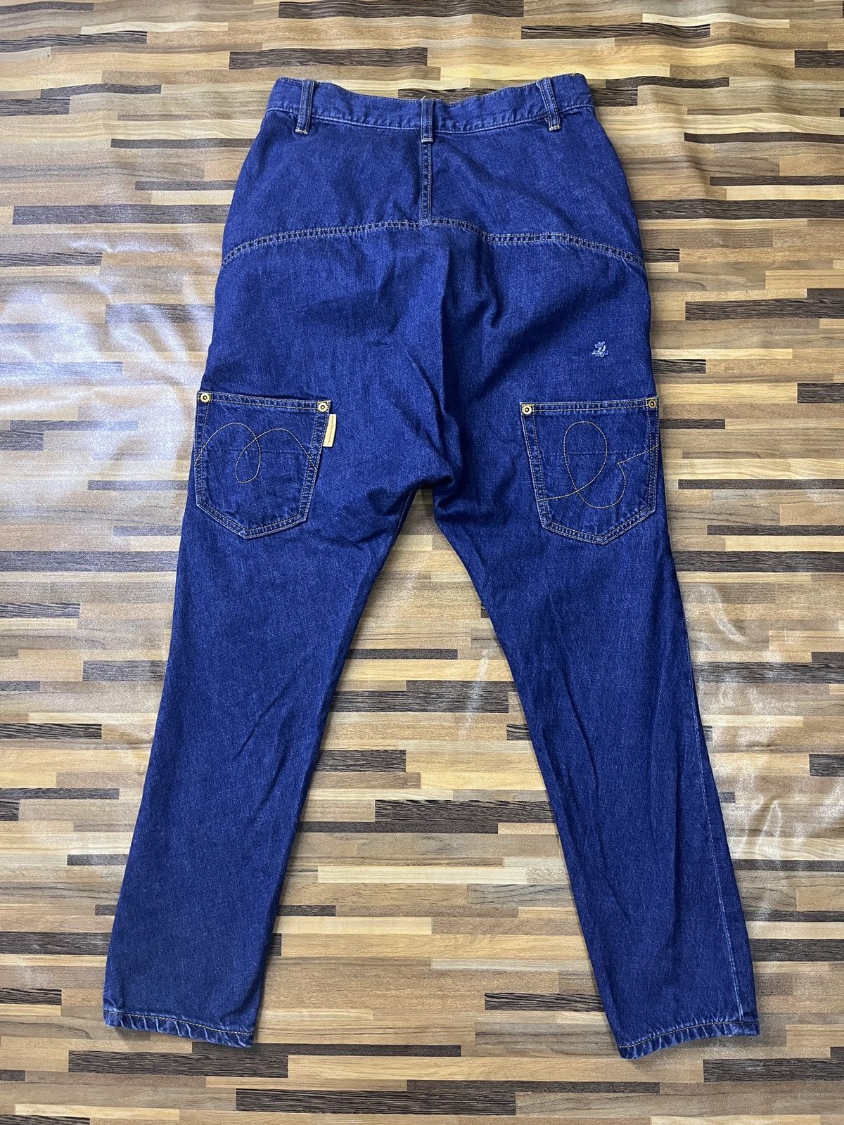 Issey Miyake × Japanese Brand × mercibeaucoup Issey Miyake Avant Garde Denim Pants Japanese Size US 29 - 17 Thumbnail