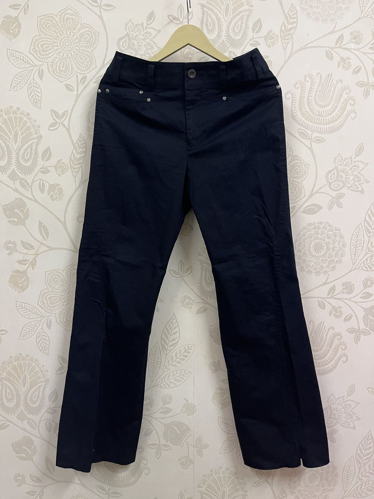 image of Issey Miyake Pour Deux Casual Pants Zipped Leg in Black, Men's (Size 28)